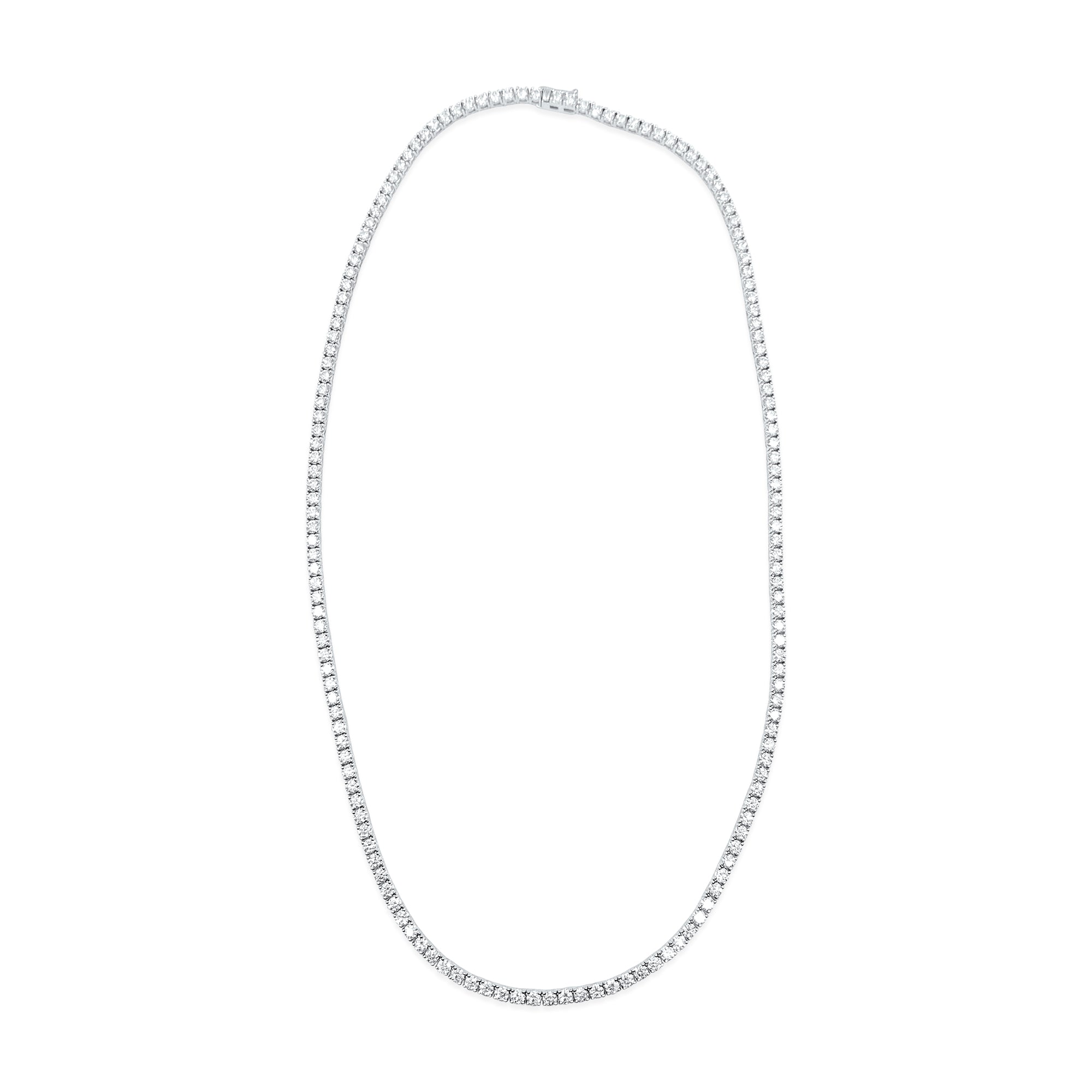 16ct VVS Diamond Tennis Necklace Unisex