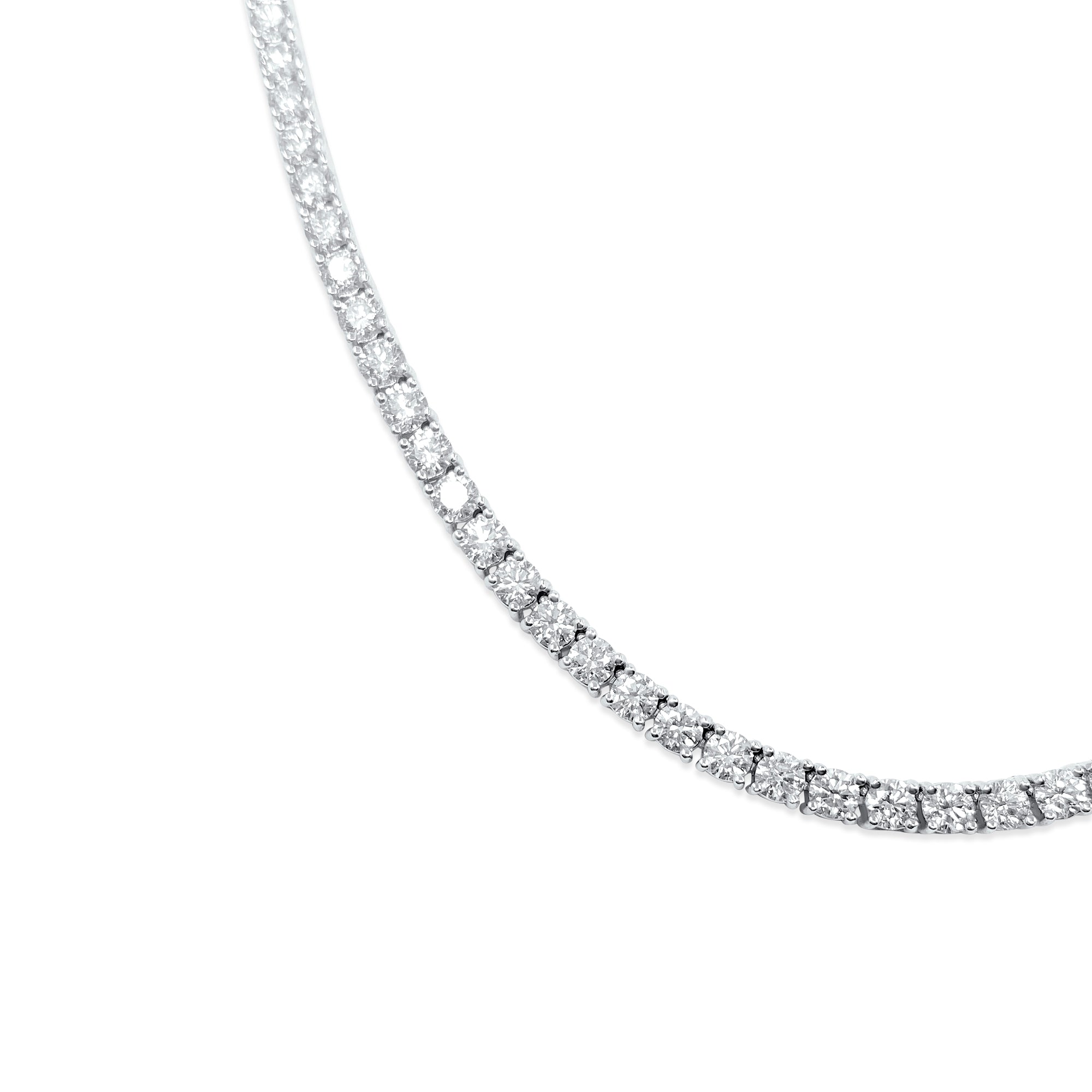 16ct VVS Diamond Tennis Necklace Unisex
