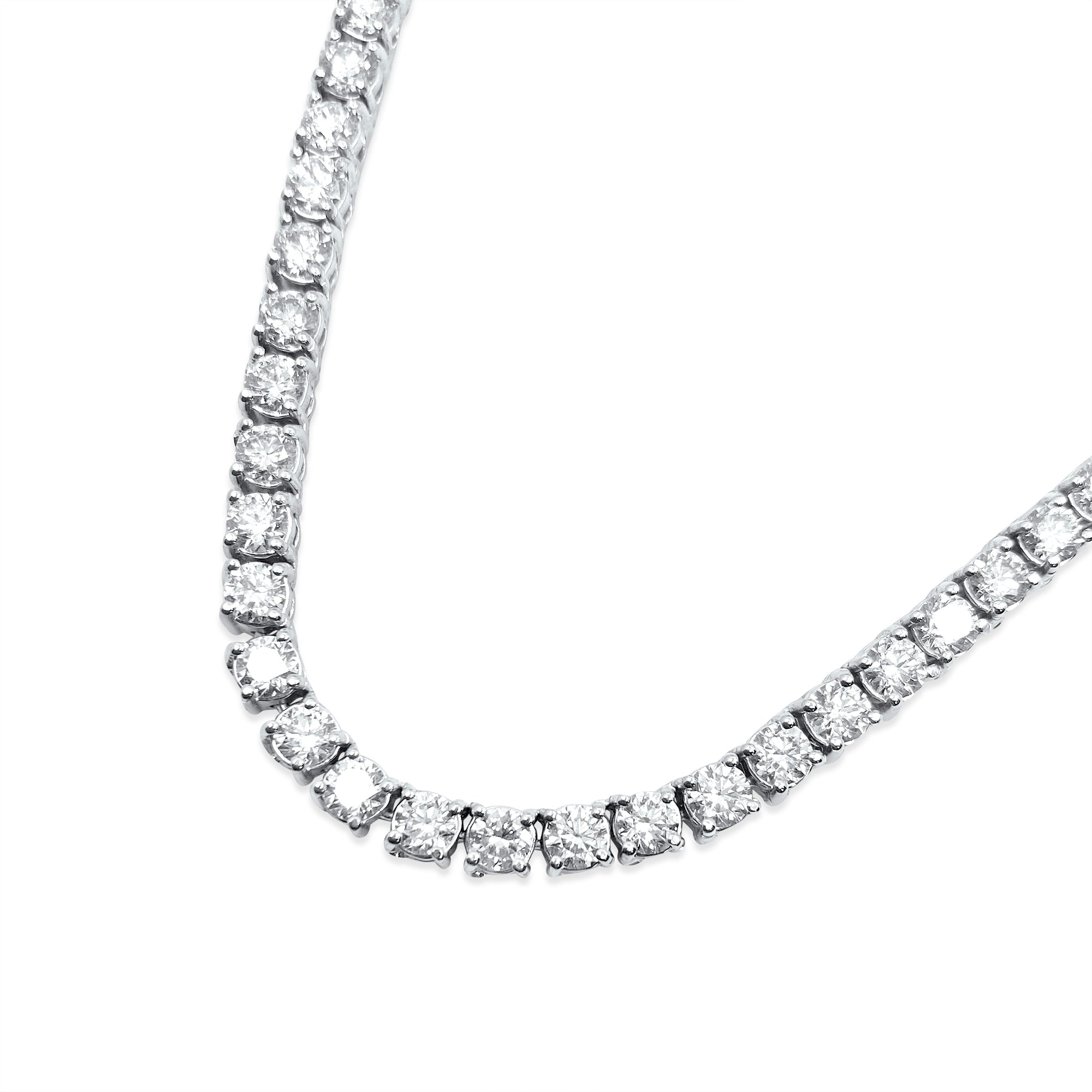 26CT VVS Diamond Tennis Necklace Unisex