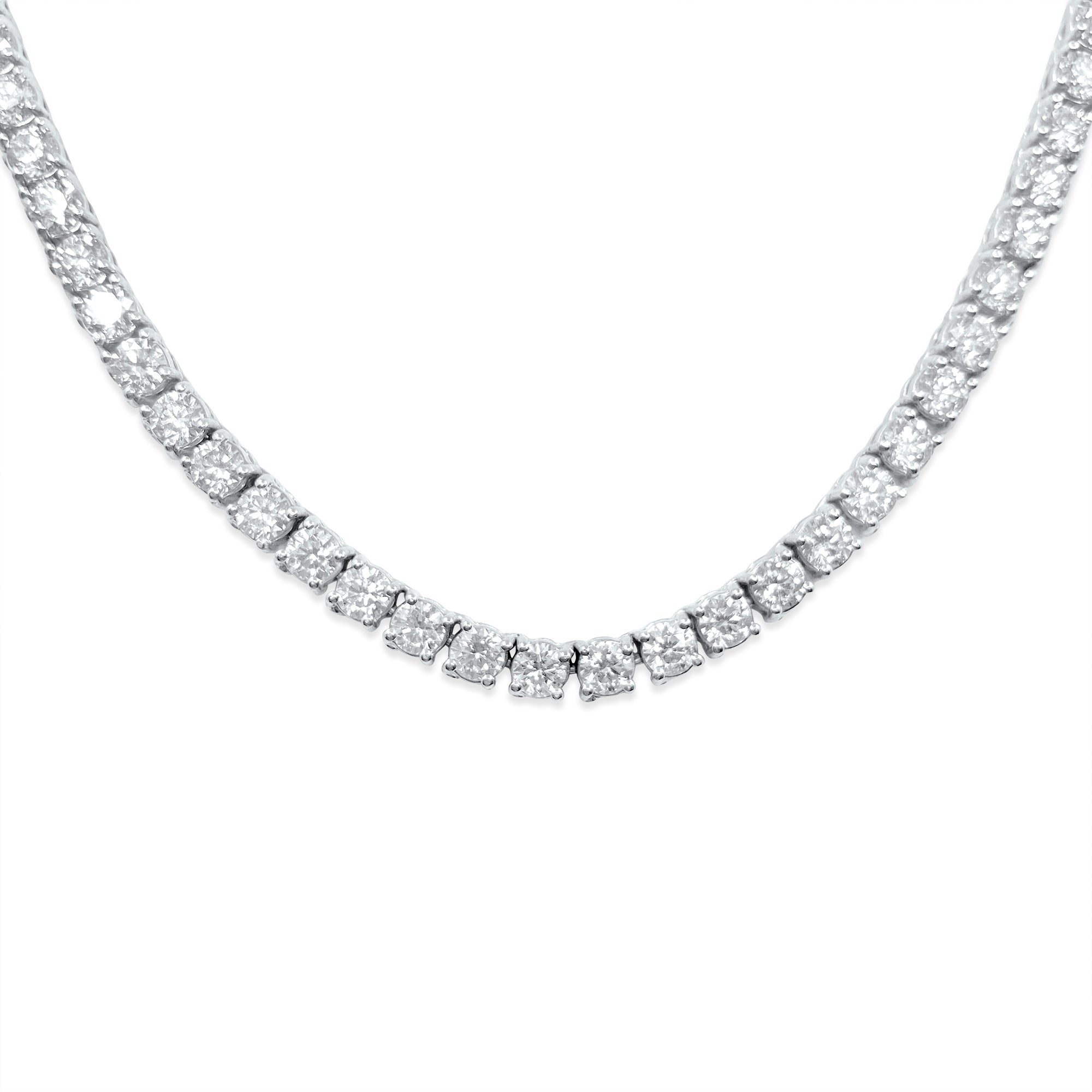 26CT VVS Diamond Tennis Necklace Unisex