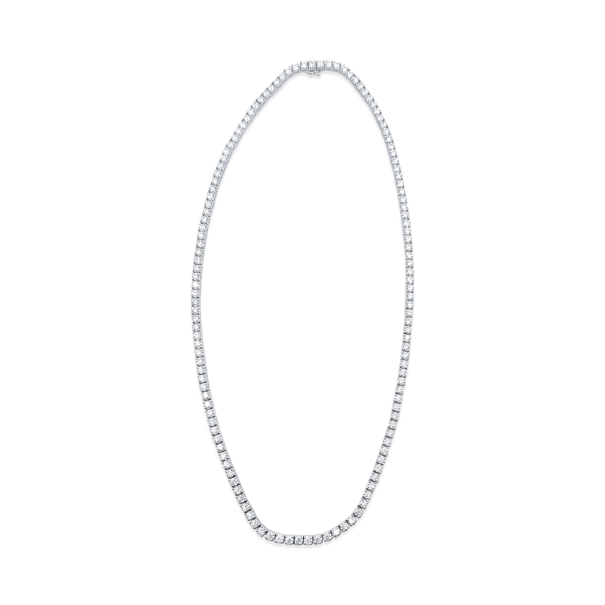 26CT VVS Diamond Tennis Necklace Unisex