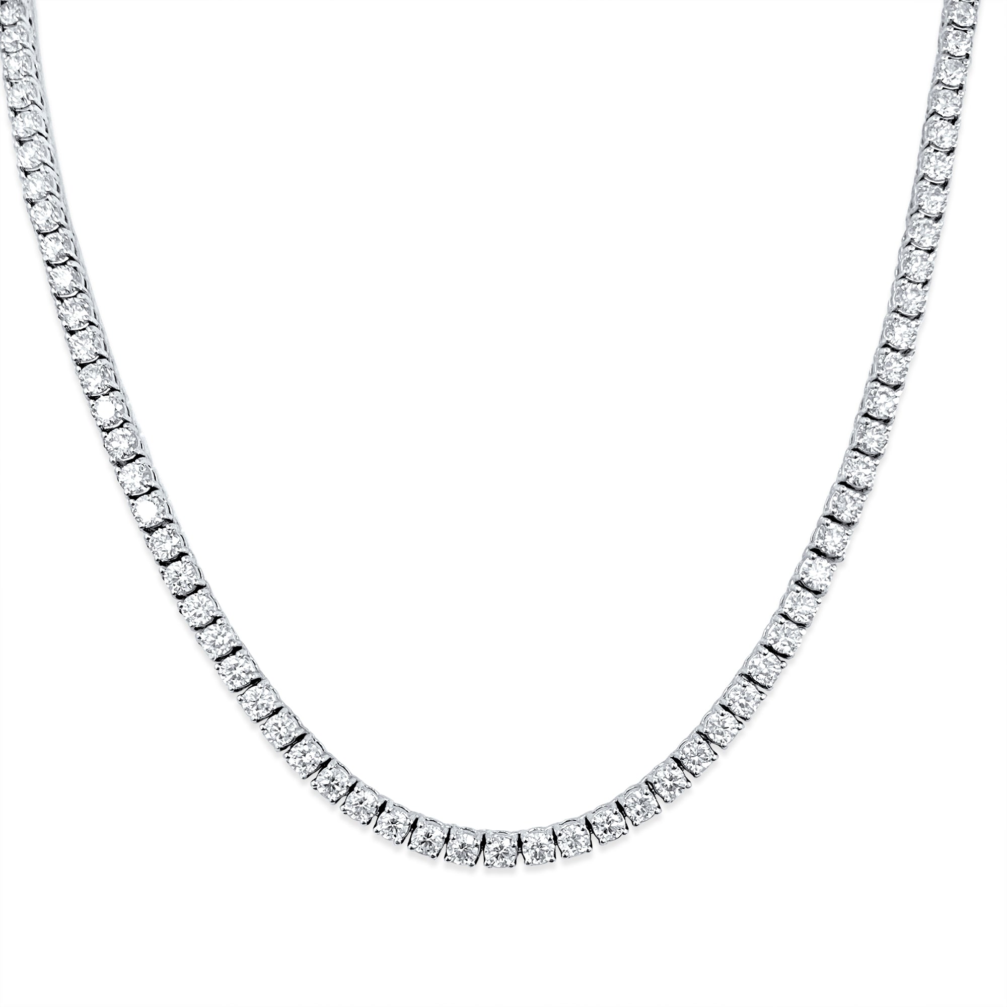 26CT VVS Diamond Tennis Necklace Unisex