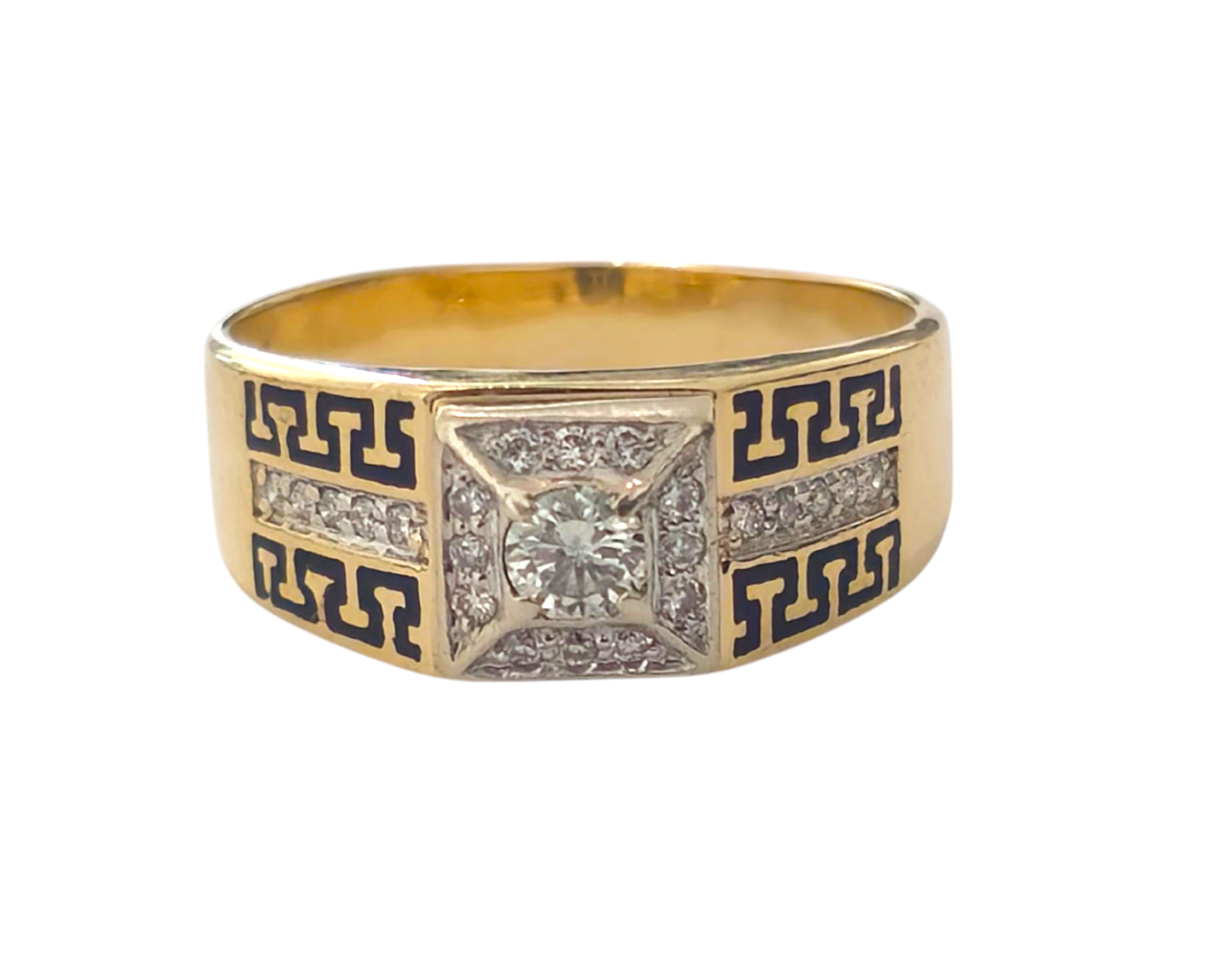 Versace style Diamond Ring