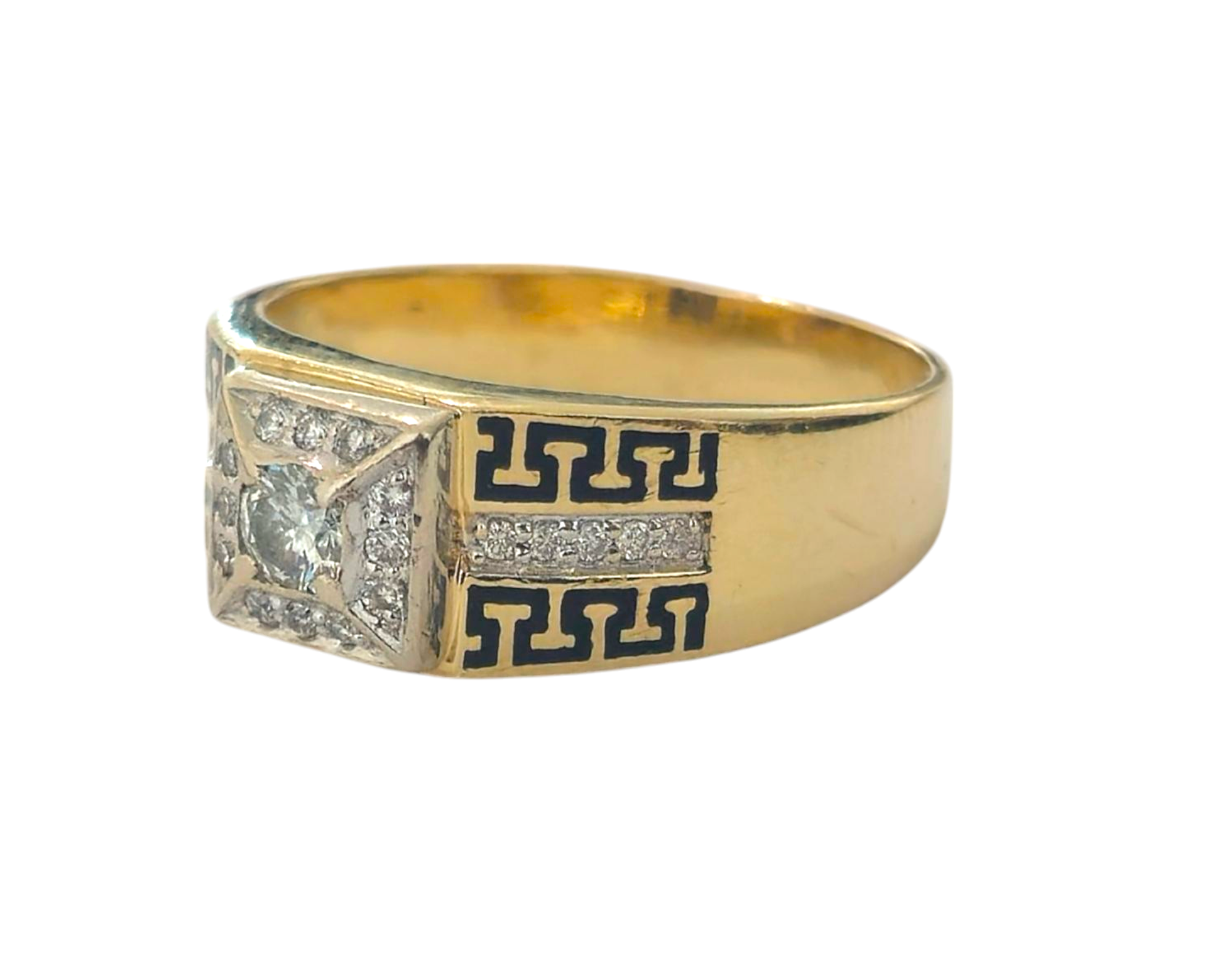 Versace style Diamond Ring