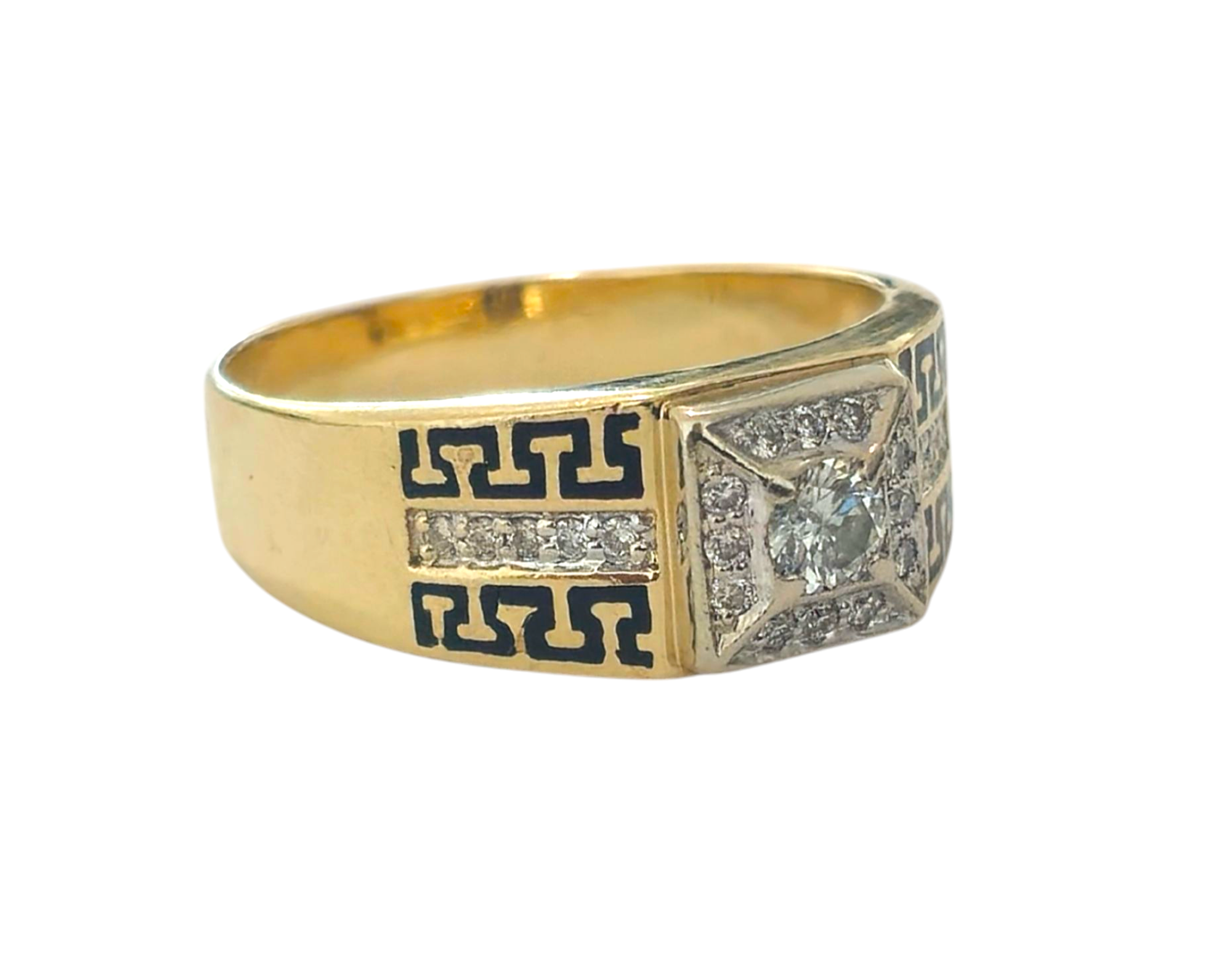 Versace style Diamond Ring