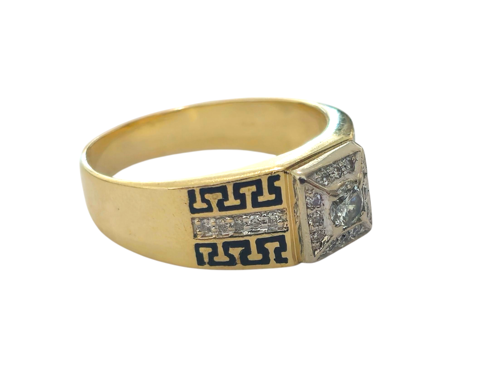 Versace style Diamond Ring