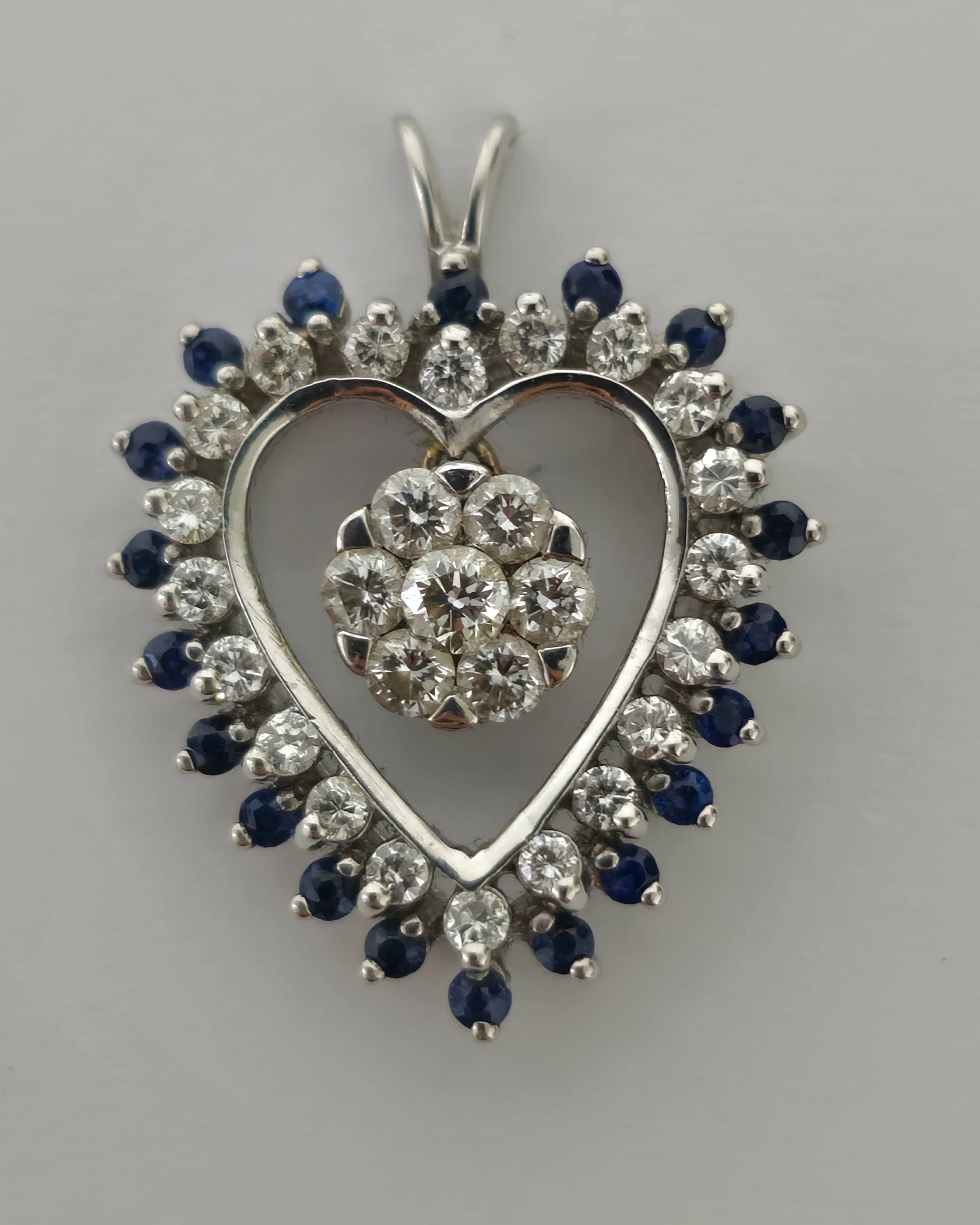 18k Gold, British Hallmark. VS/F Diamond Pendant