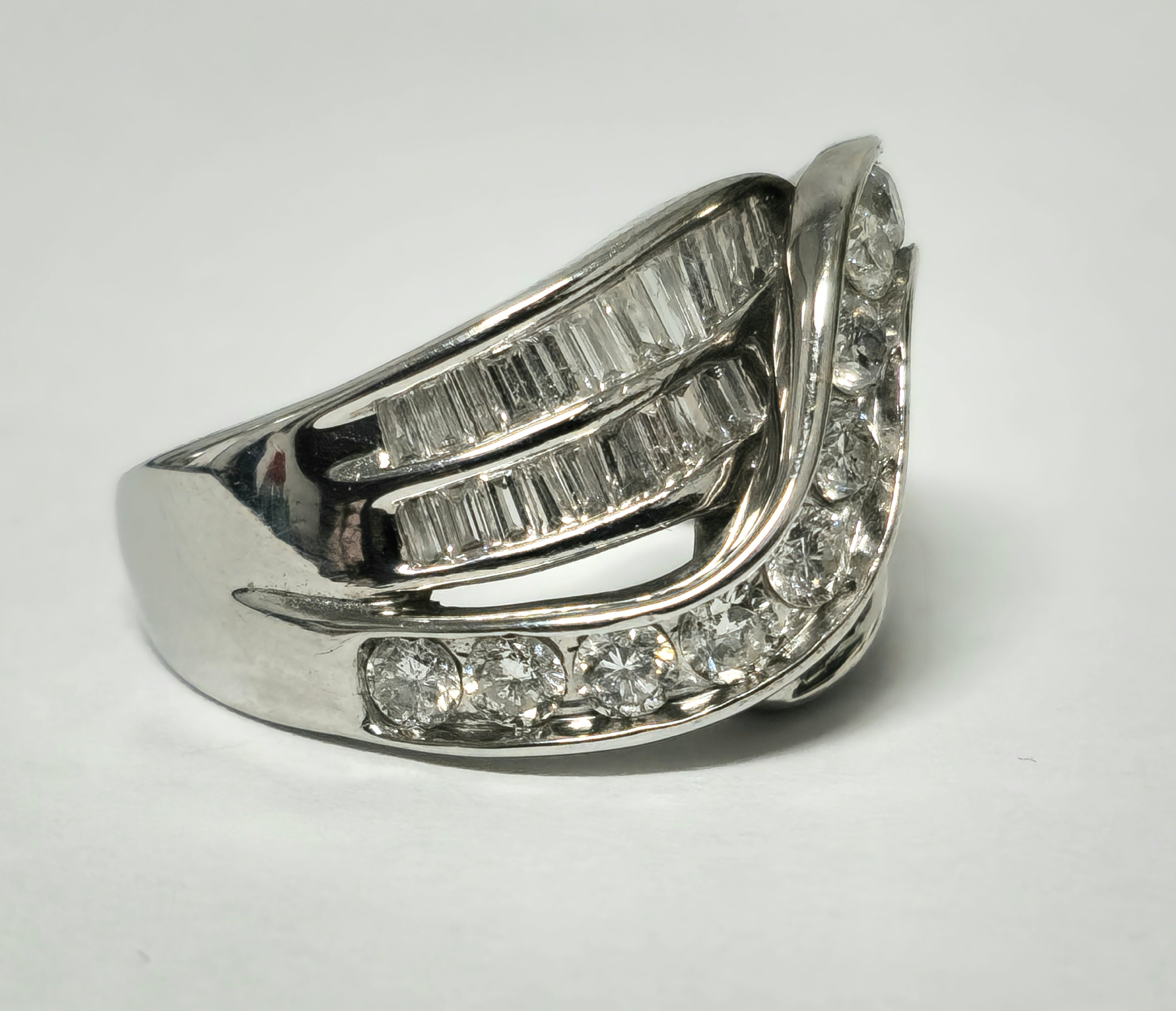 3.00 CT Brilliant Cut Diamond & 14K White Gold Ring