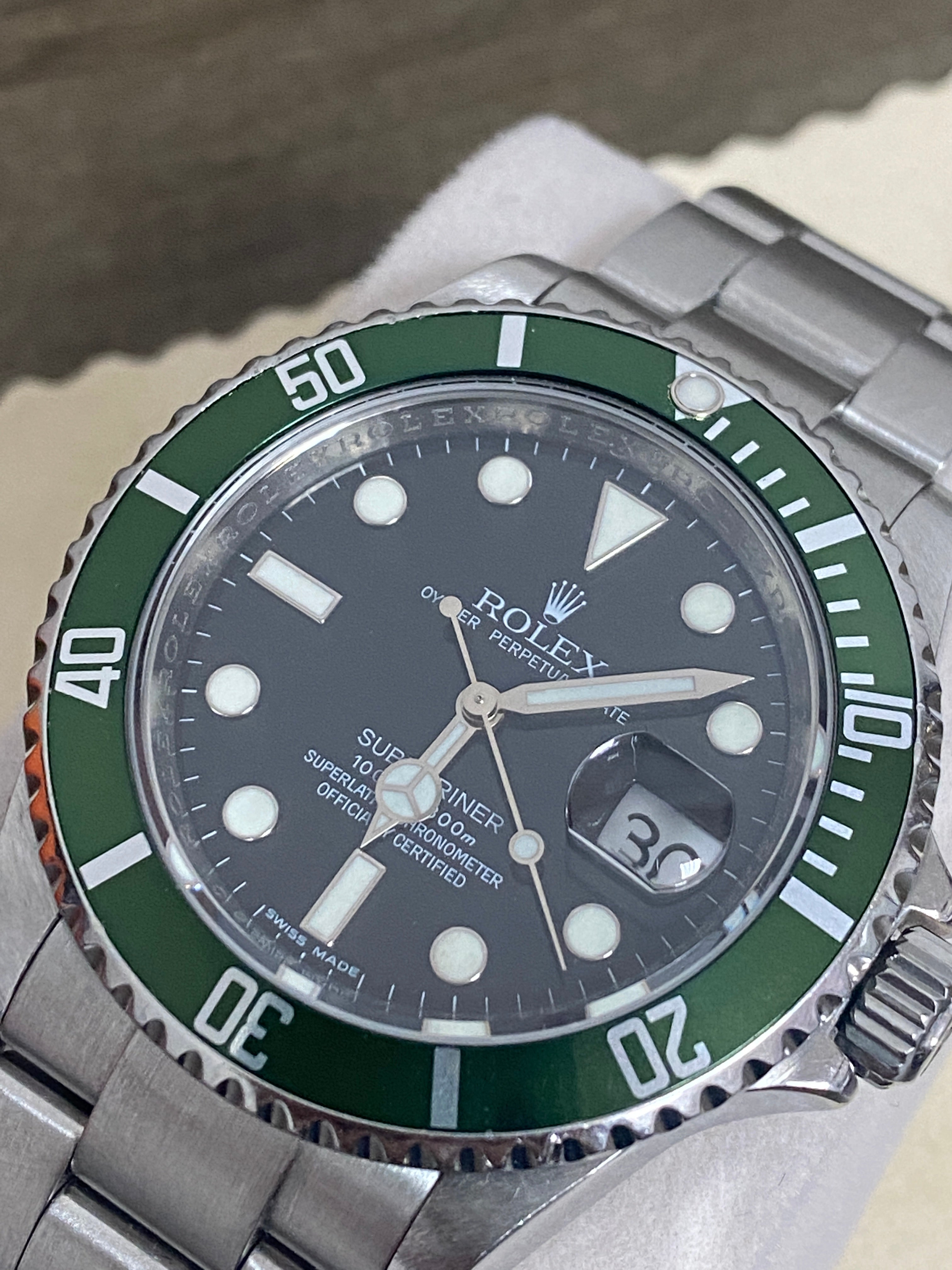 Rolex Submariner Kermit 40mm Steel Watch