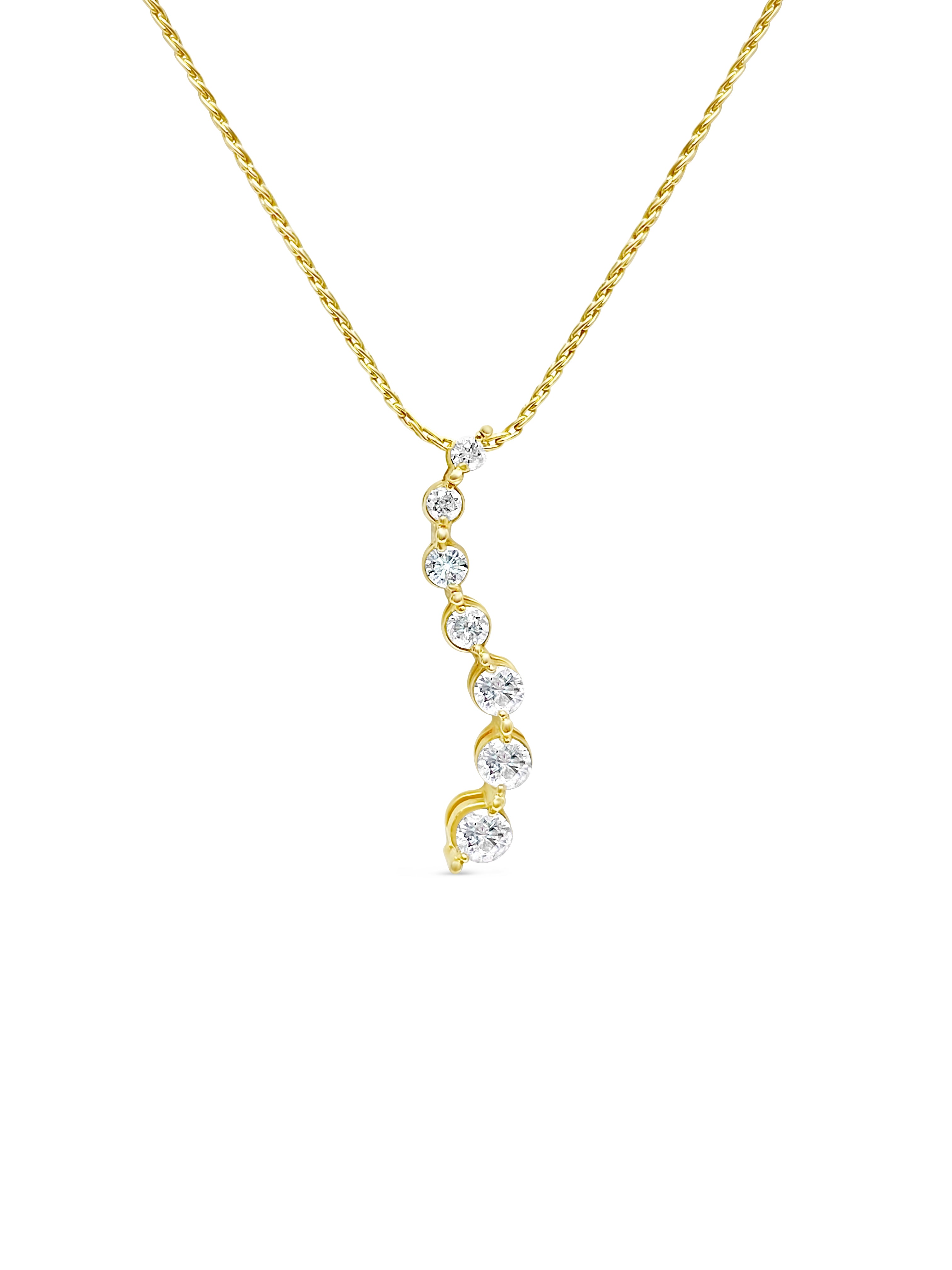 Vintage 0.80 Carat Diamond Pendant Necklace For Her