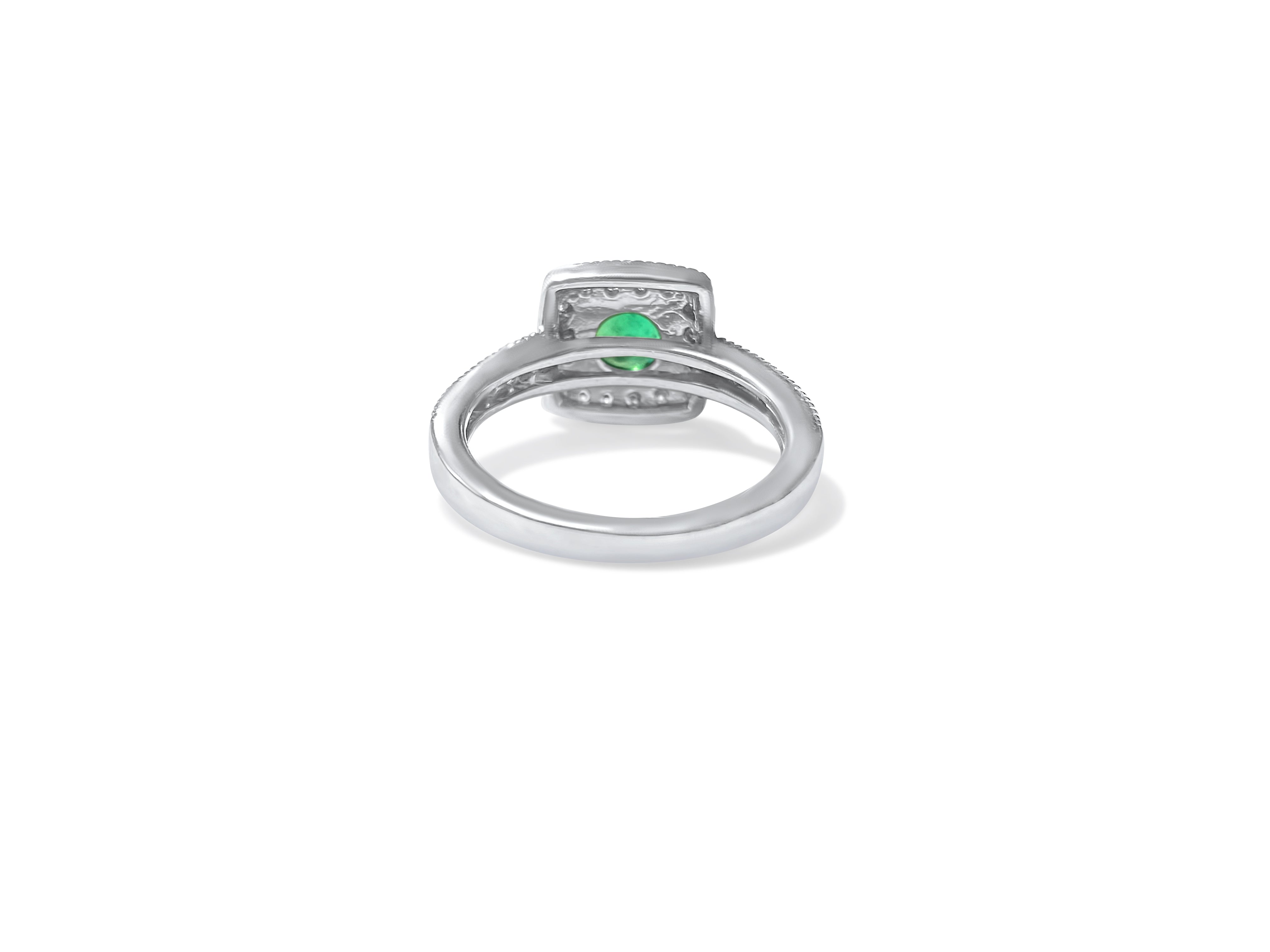 2.10 carat Emerald & Diamond Ring in 14K Gold.