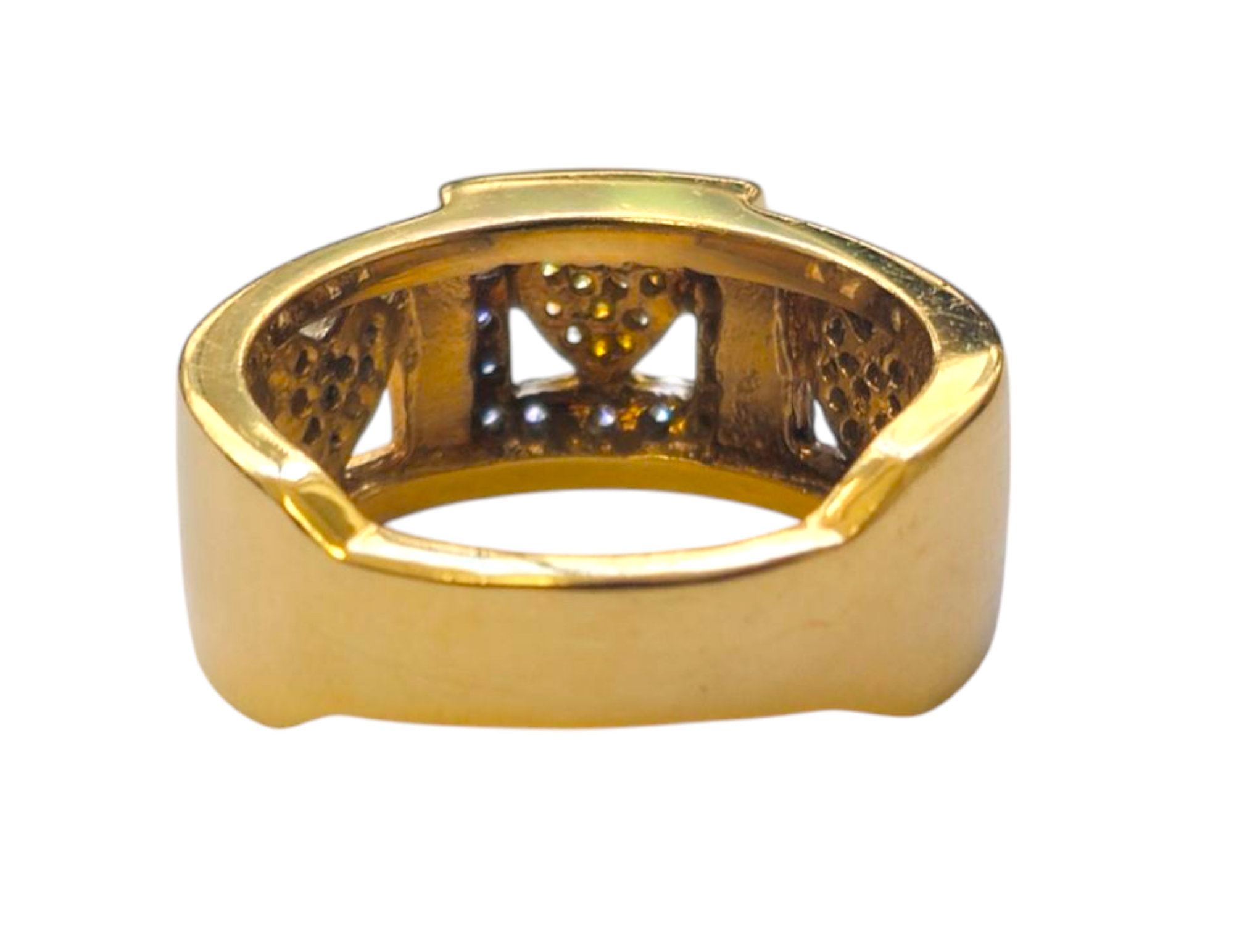 Collectible Heart Motif Diamond Ring in 14k Gold