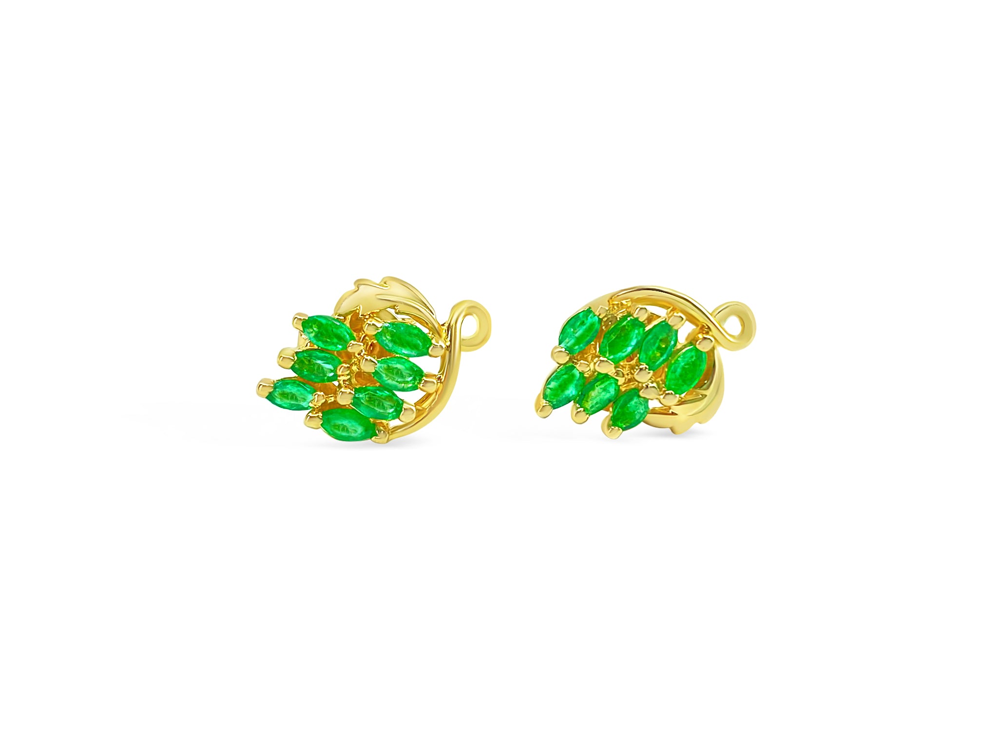 Collectible Natural 2.25 Carat Emerald Earrings for Her