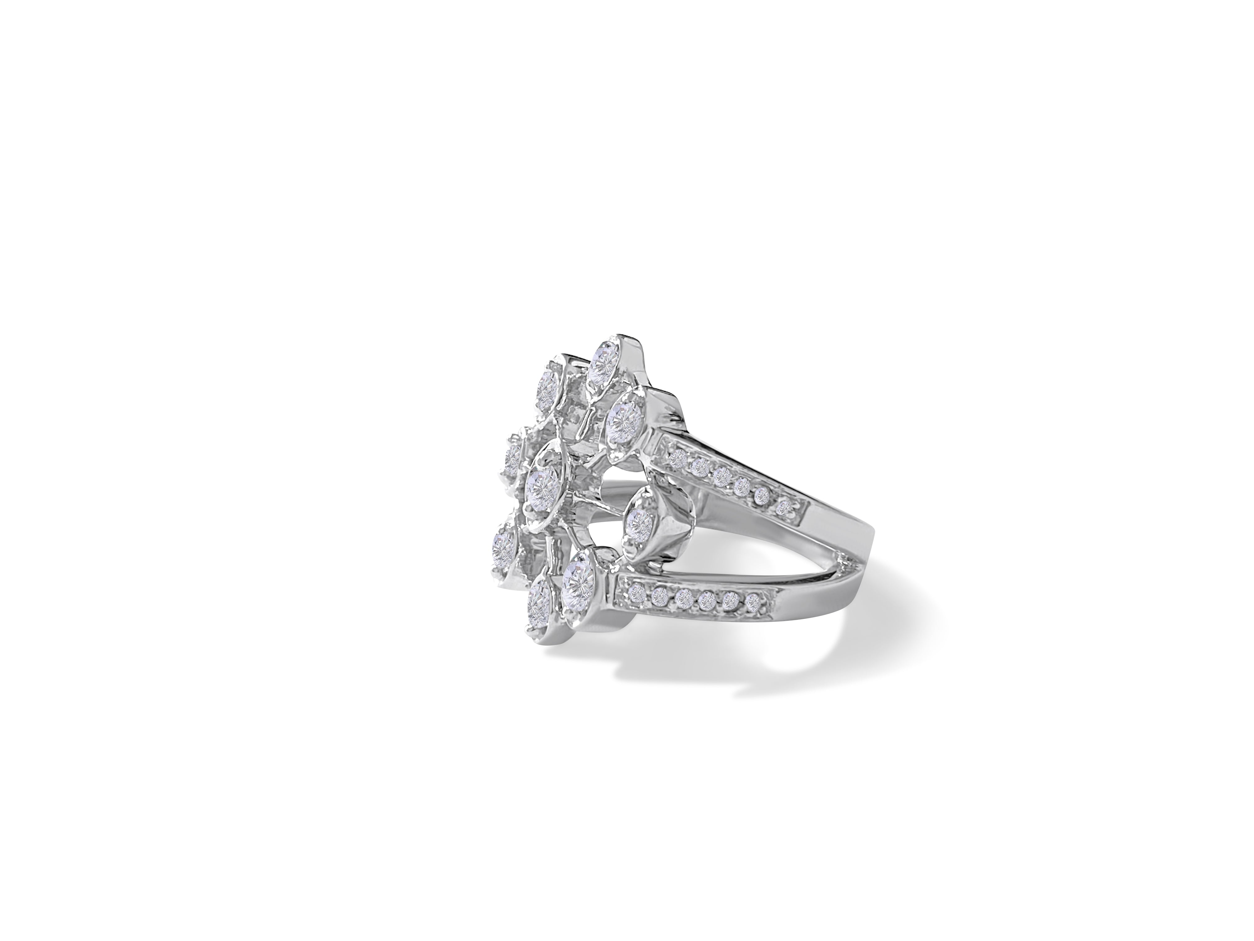 14k White Gold & 1.00 Carat Diamond Ring