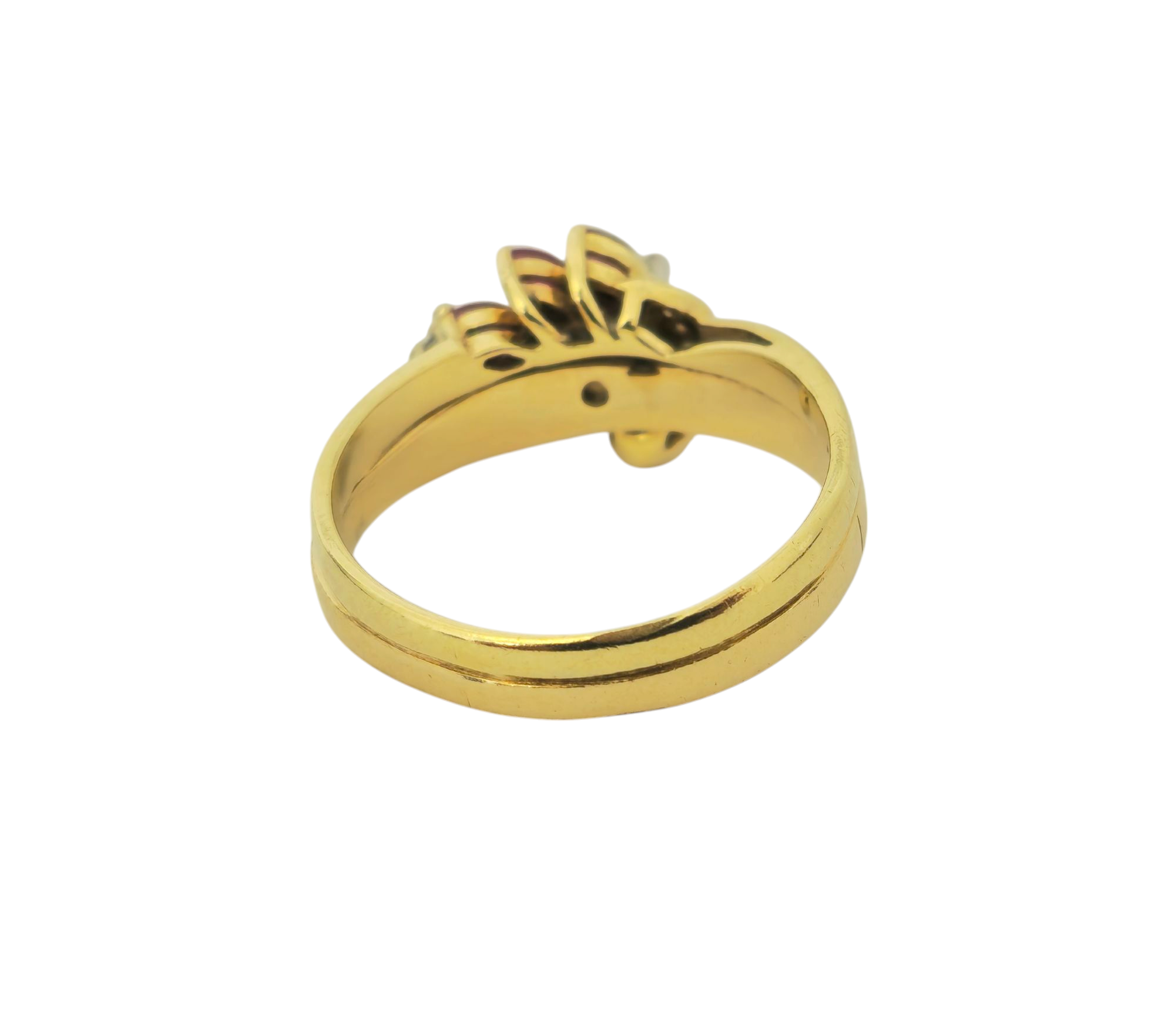 Vintage Diamond & Ruby Ring in 14k Gold