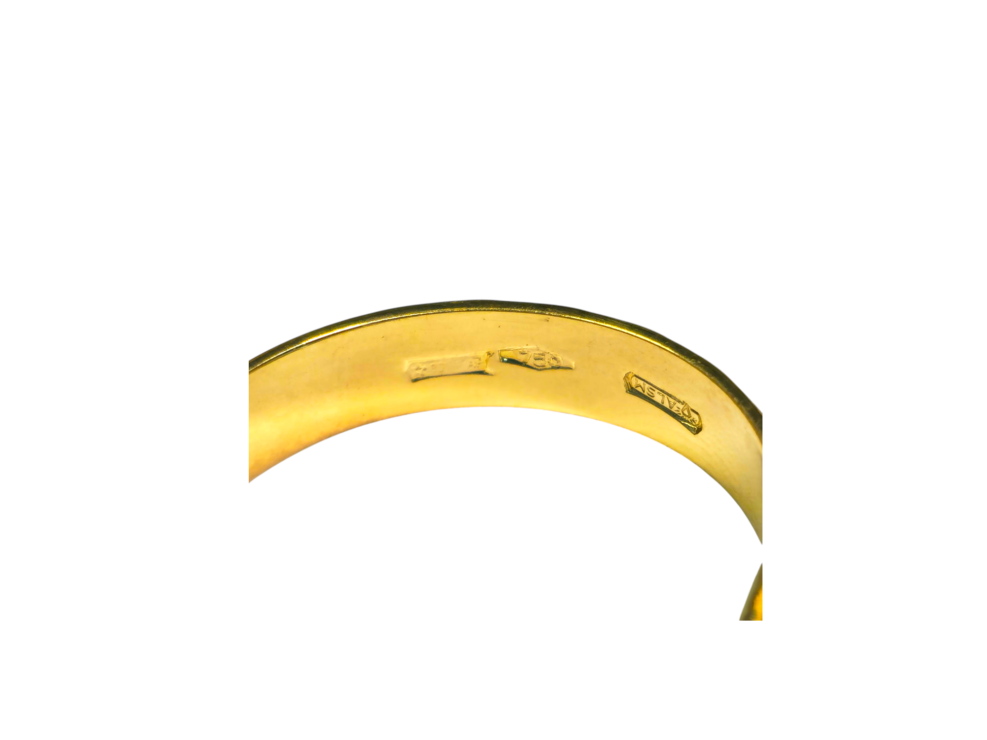 1 Carat Natural Emerald Band in 18k Gold