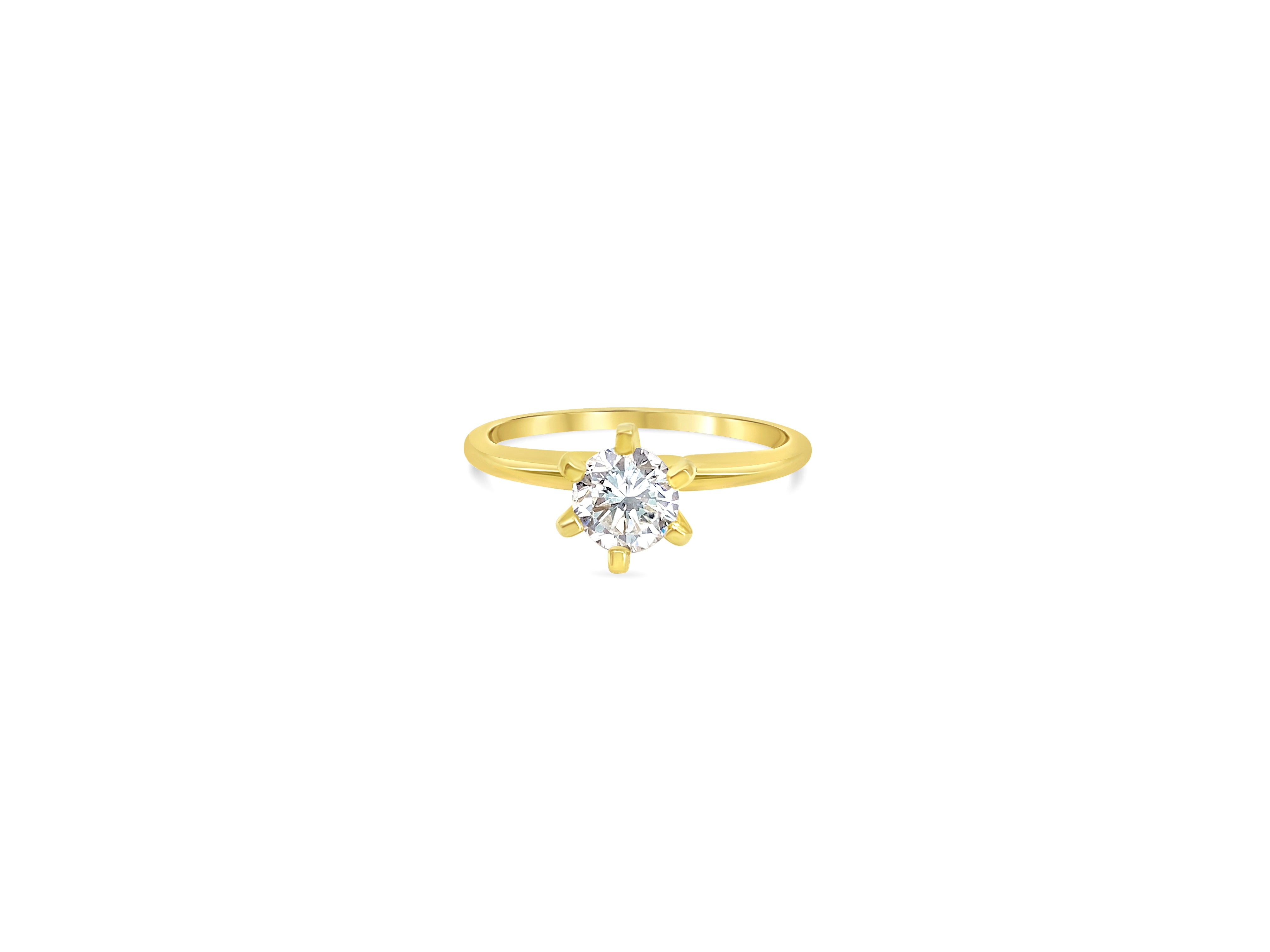 Classic 7/10 Carat Diamond Solitaire Engagement Ring