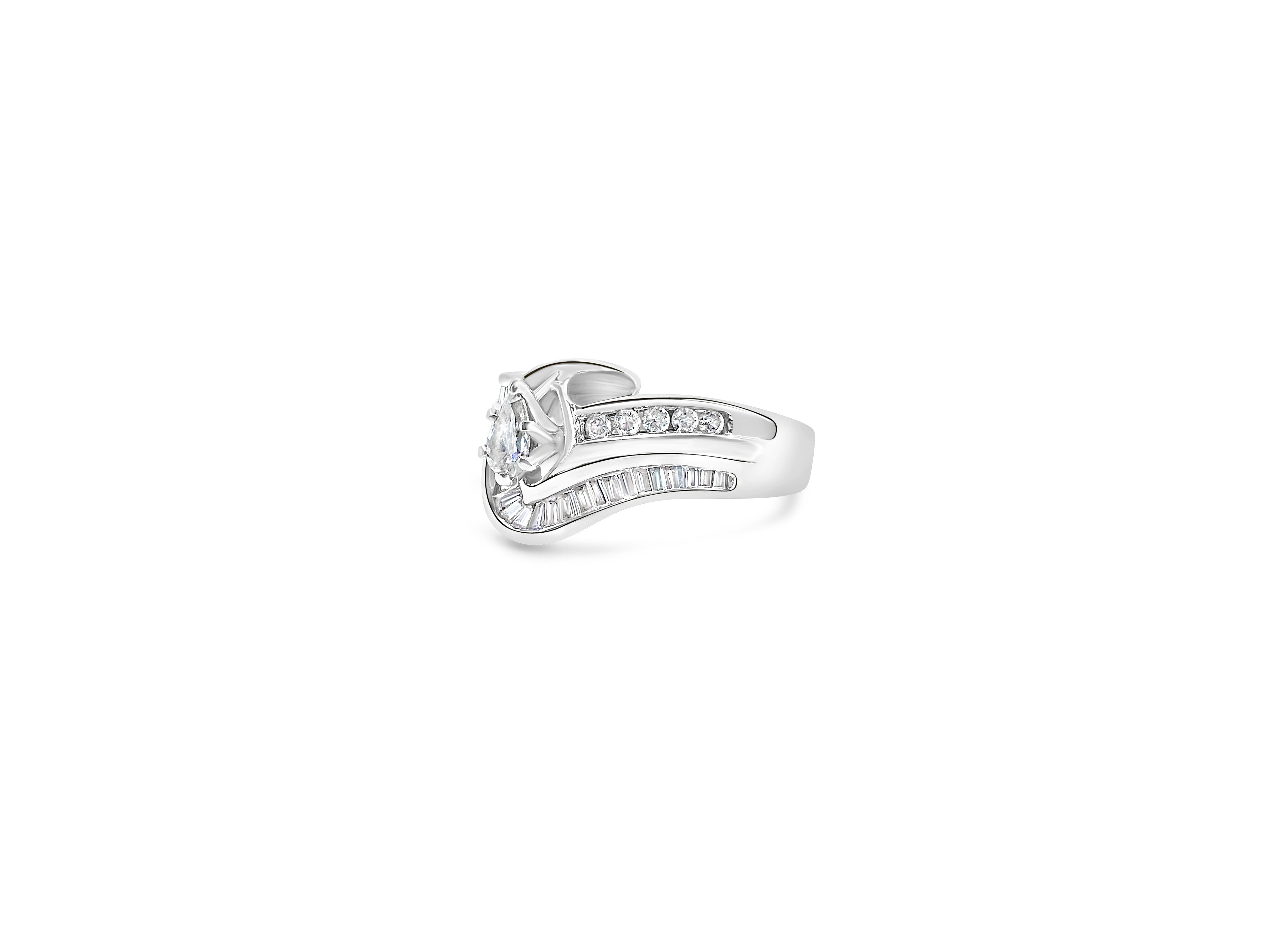 2.39 Carat Diamond Engagement Cluster Ring