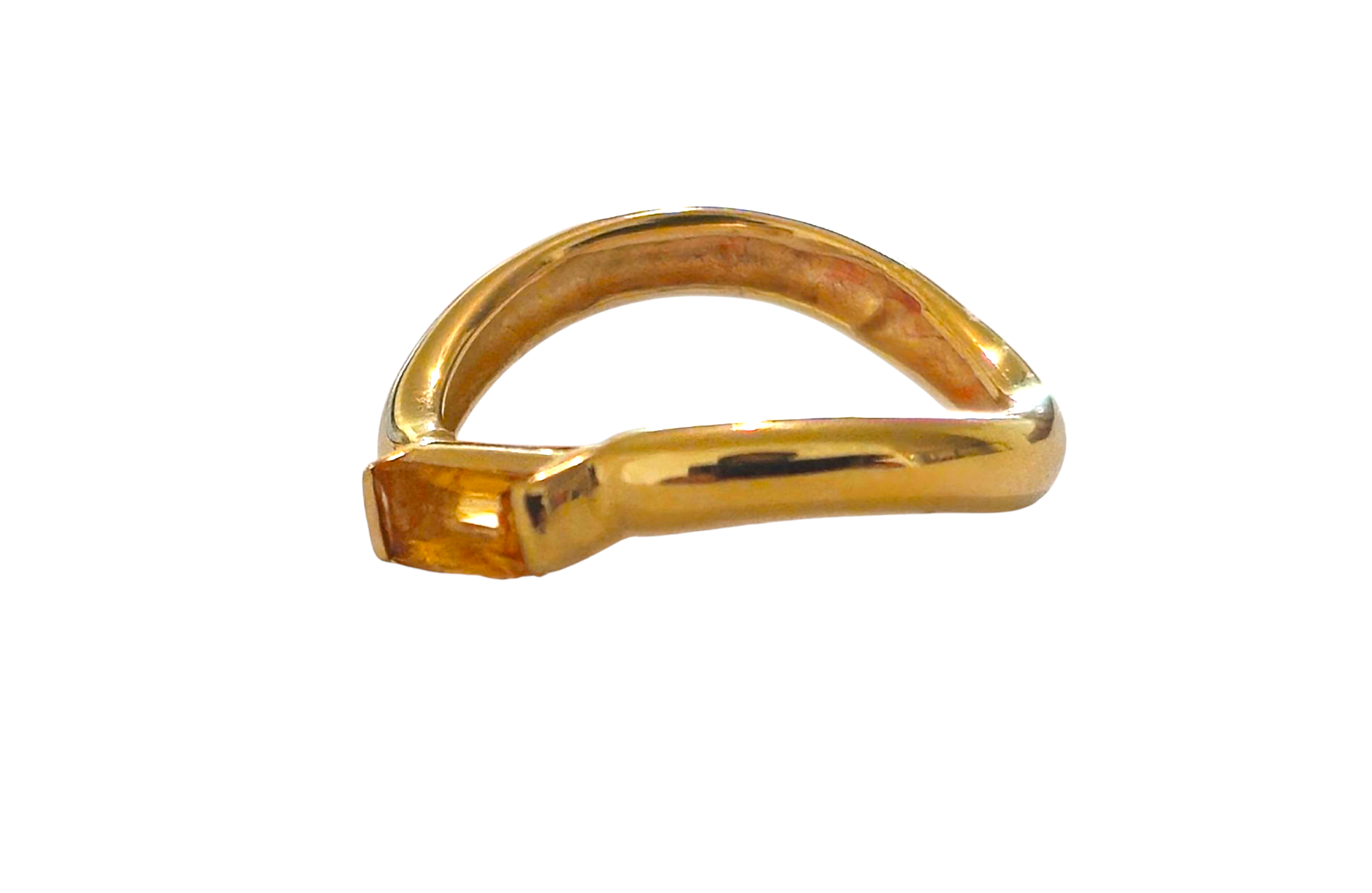 Yellow Sapphire and Gold Ring in 14k Gold