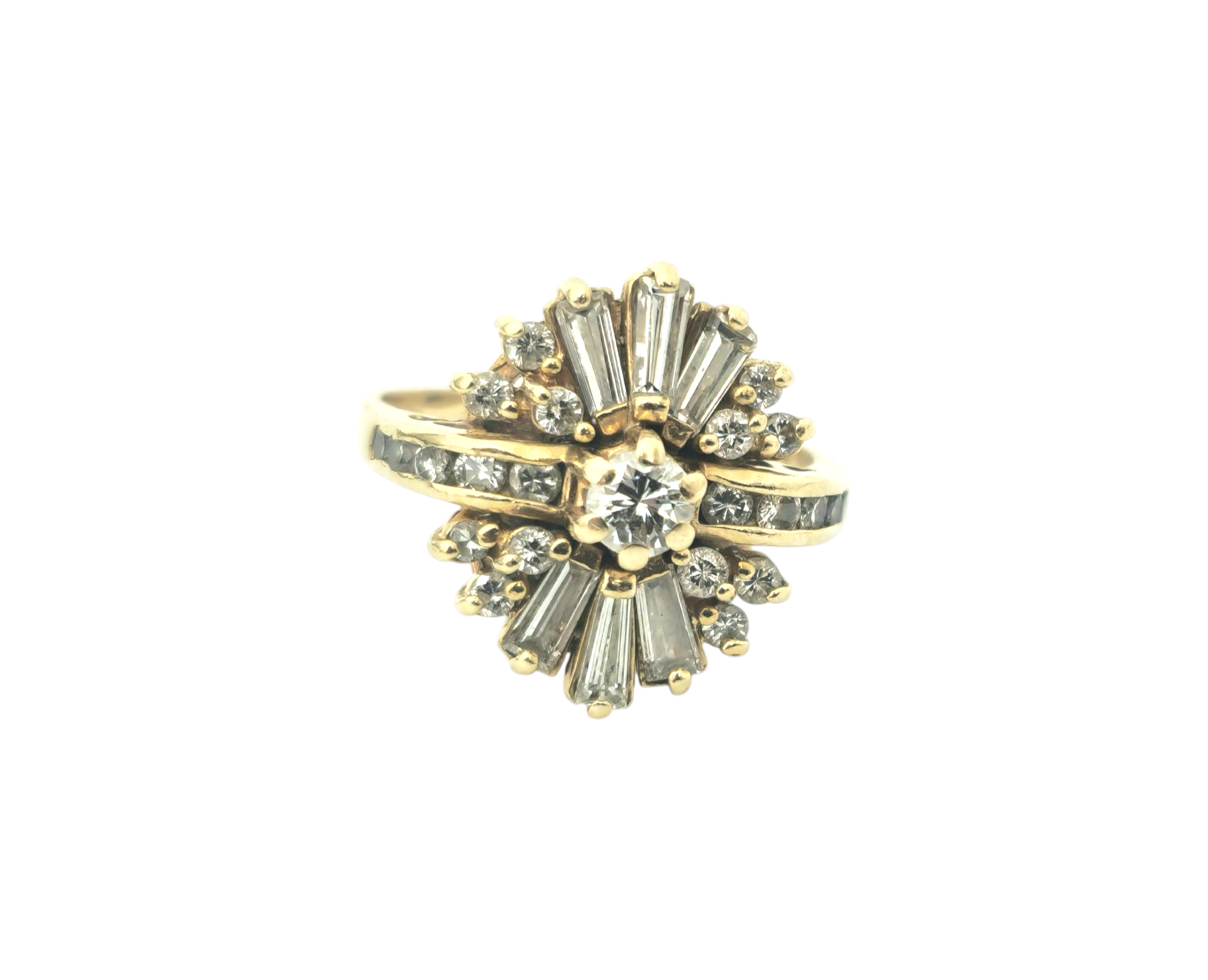 Vintage 2CWT diamond ring in 14k Gold