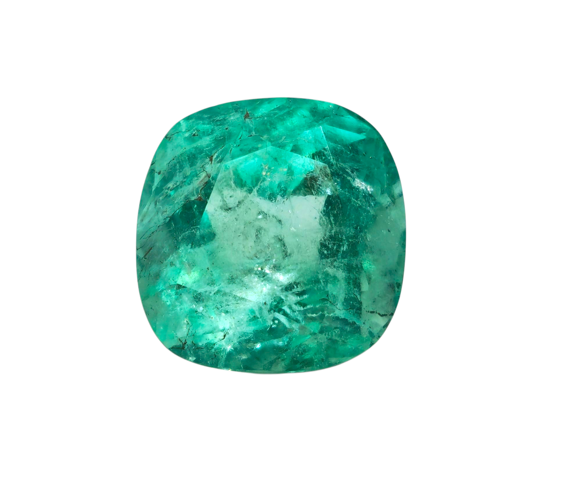 GIA Certified 18.59 Carat Loose Emerald Cushion Cut