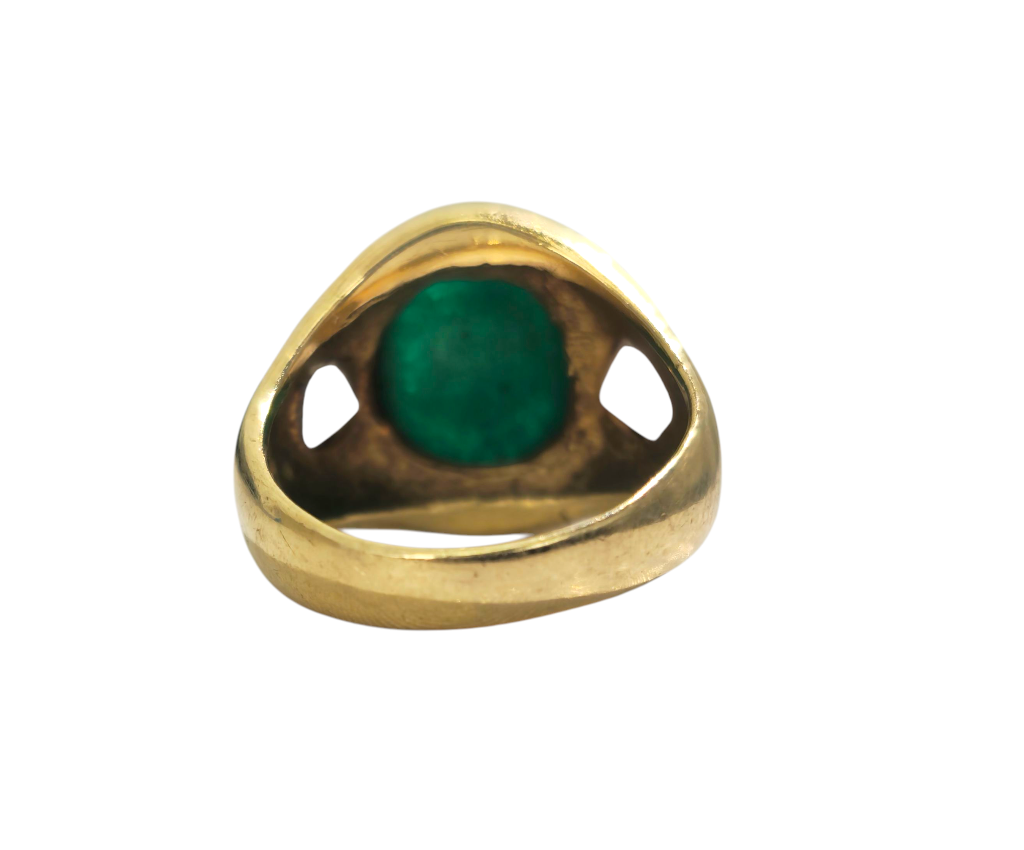 Jade & Diamond Ring in 18k Gold