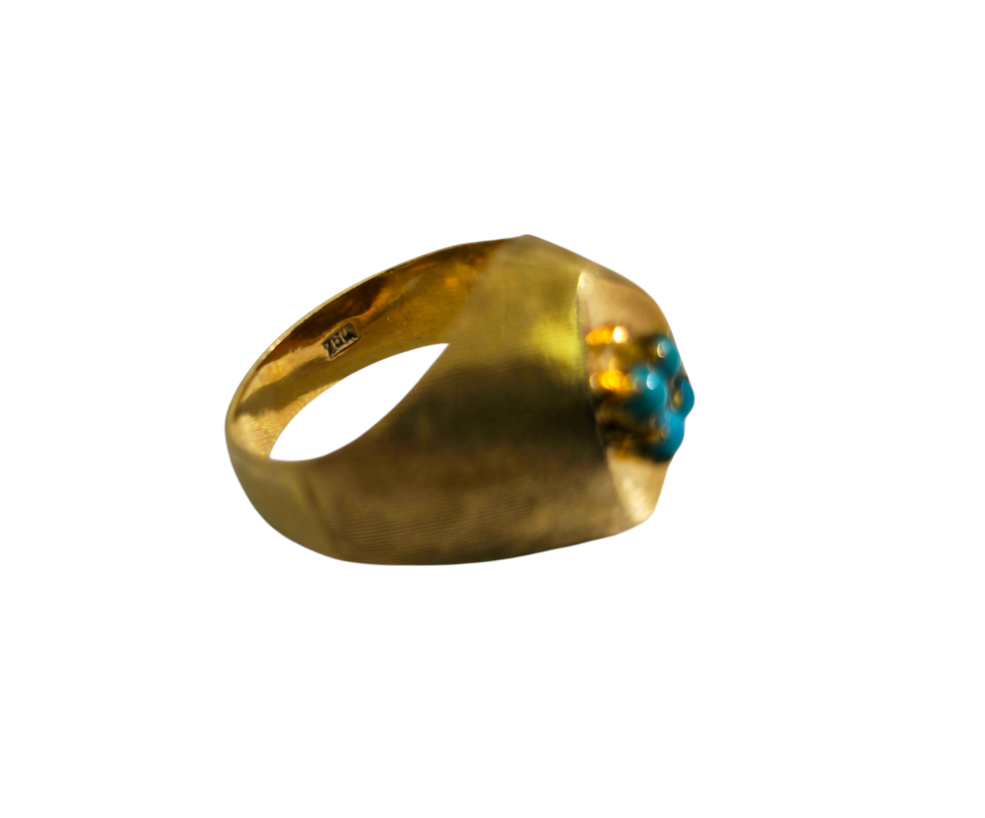 18k Yellow Gold & Turquoise Ring