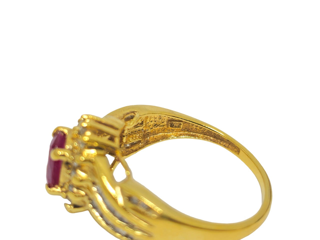 10k Gold Ruby and Diamond Ring