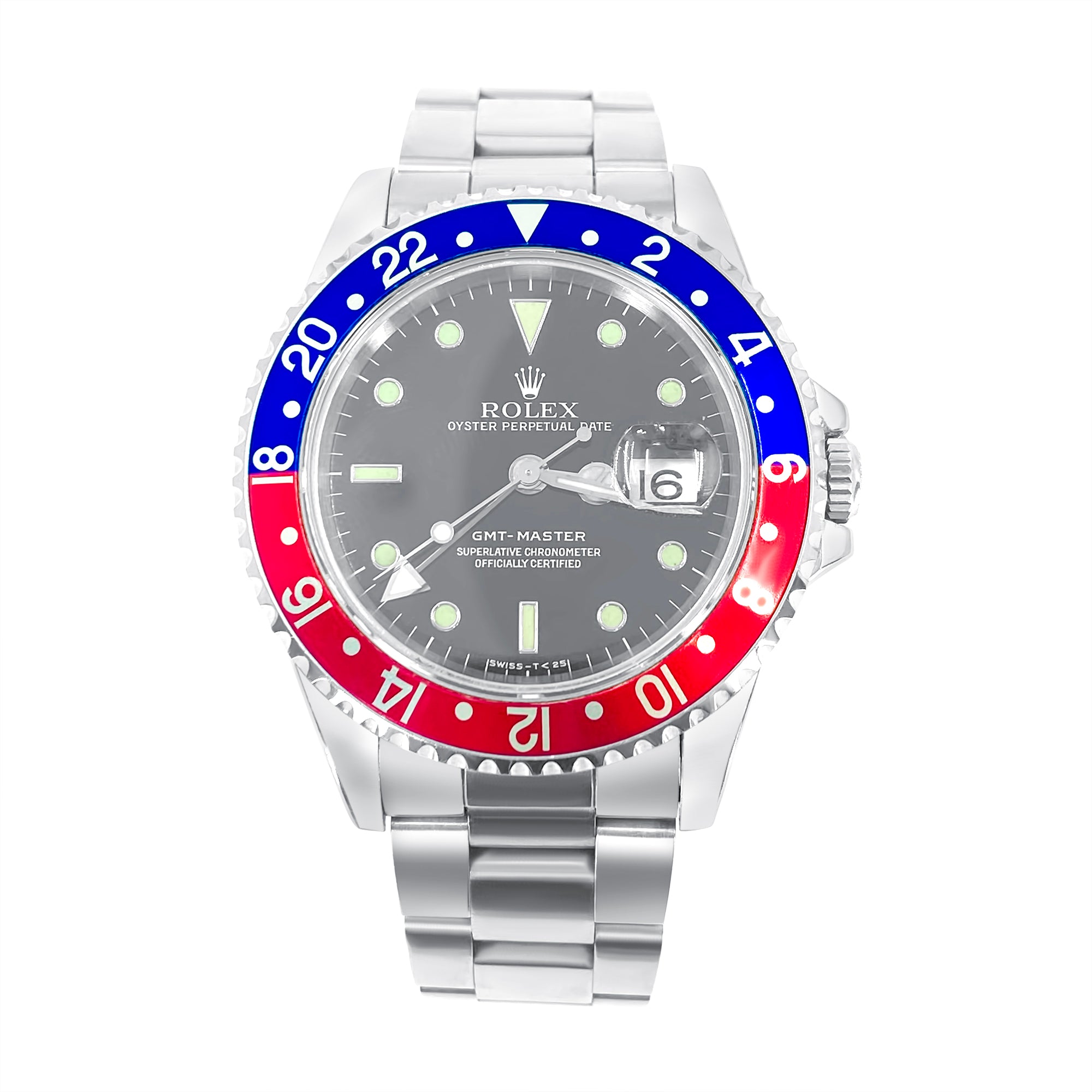 Rolex 16700 Pepsi GMT Mens Stainless Steel