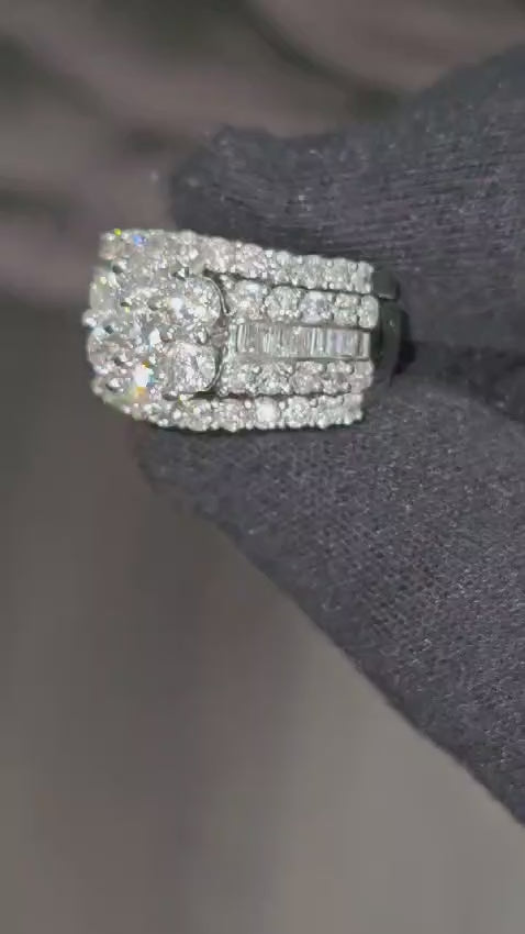 3.75ct Diamond 14K White Gold Womens Ring