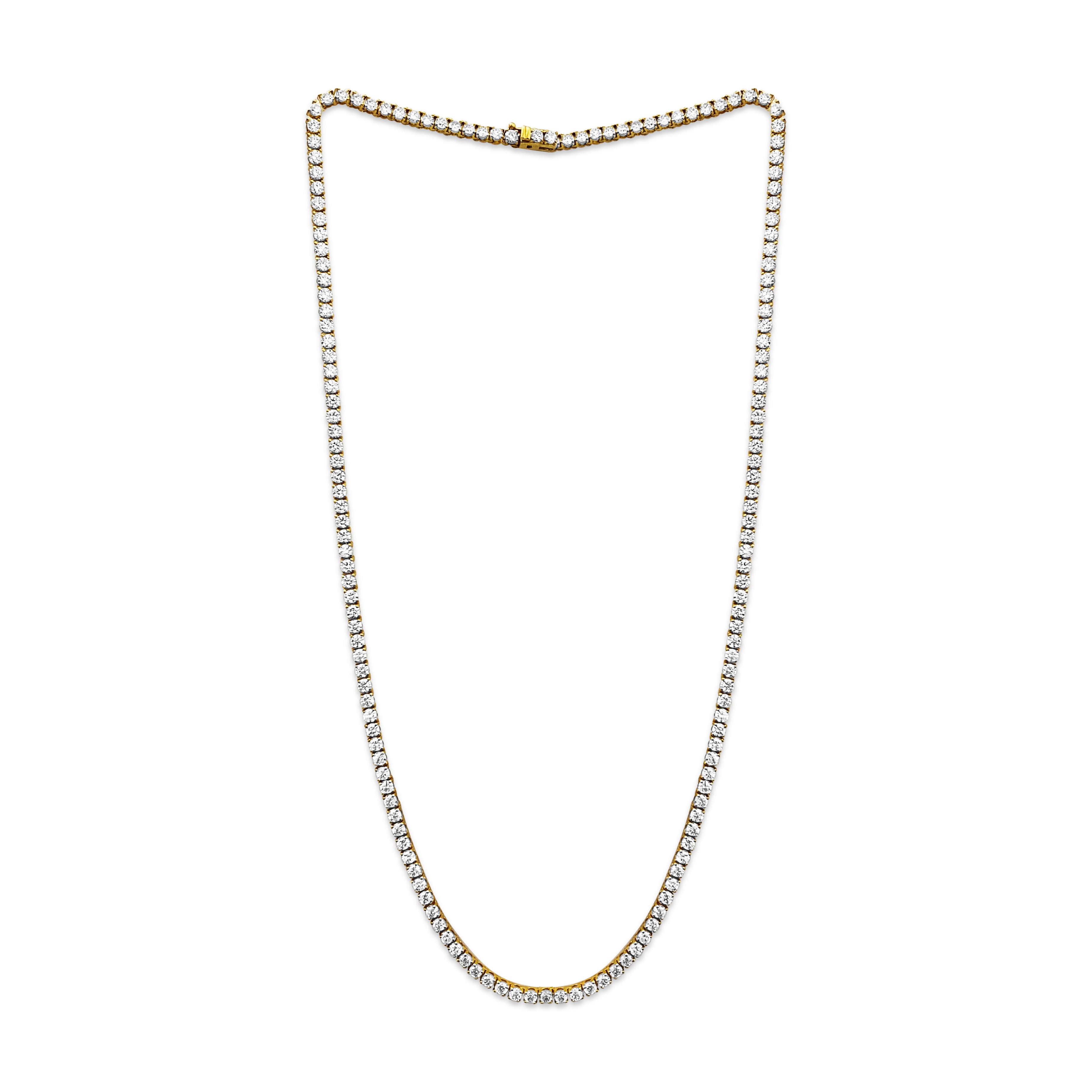 18 Carat VVS Diamond Tennis Necklace 14k Gold - Prince The Jeweler 18-carat-vvs-diamond-tennis-necklace-14k-gold, Necklaces & Pendants
