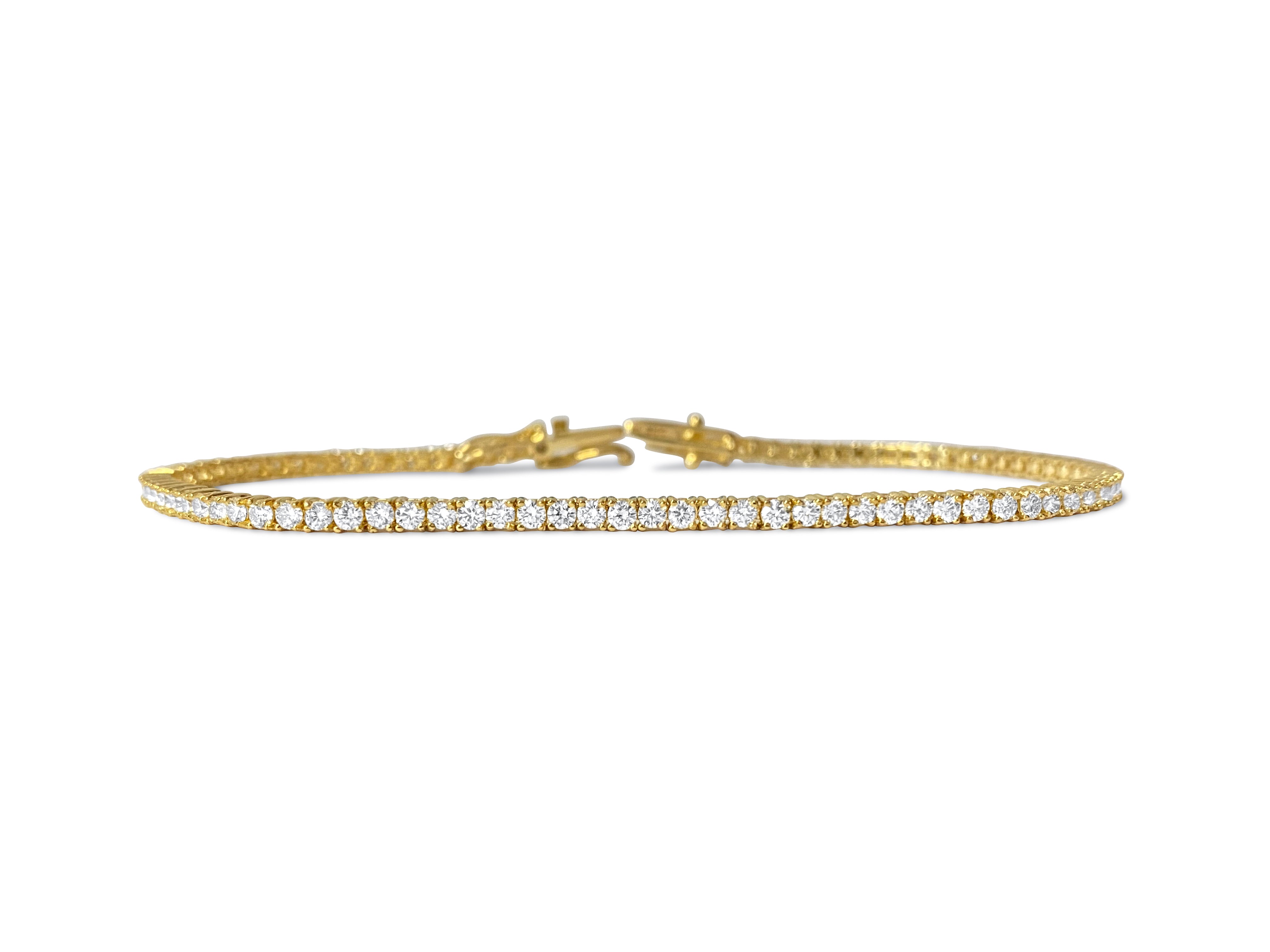 Unisex 3.08ct VVS Diamond Tennis Bracelet - Prince The Jeweler unisex-3-08ct-vvs-diamond-tennis-bracelet, Bracelets