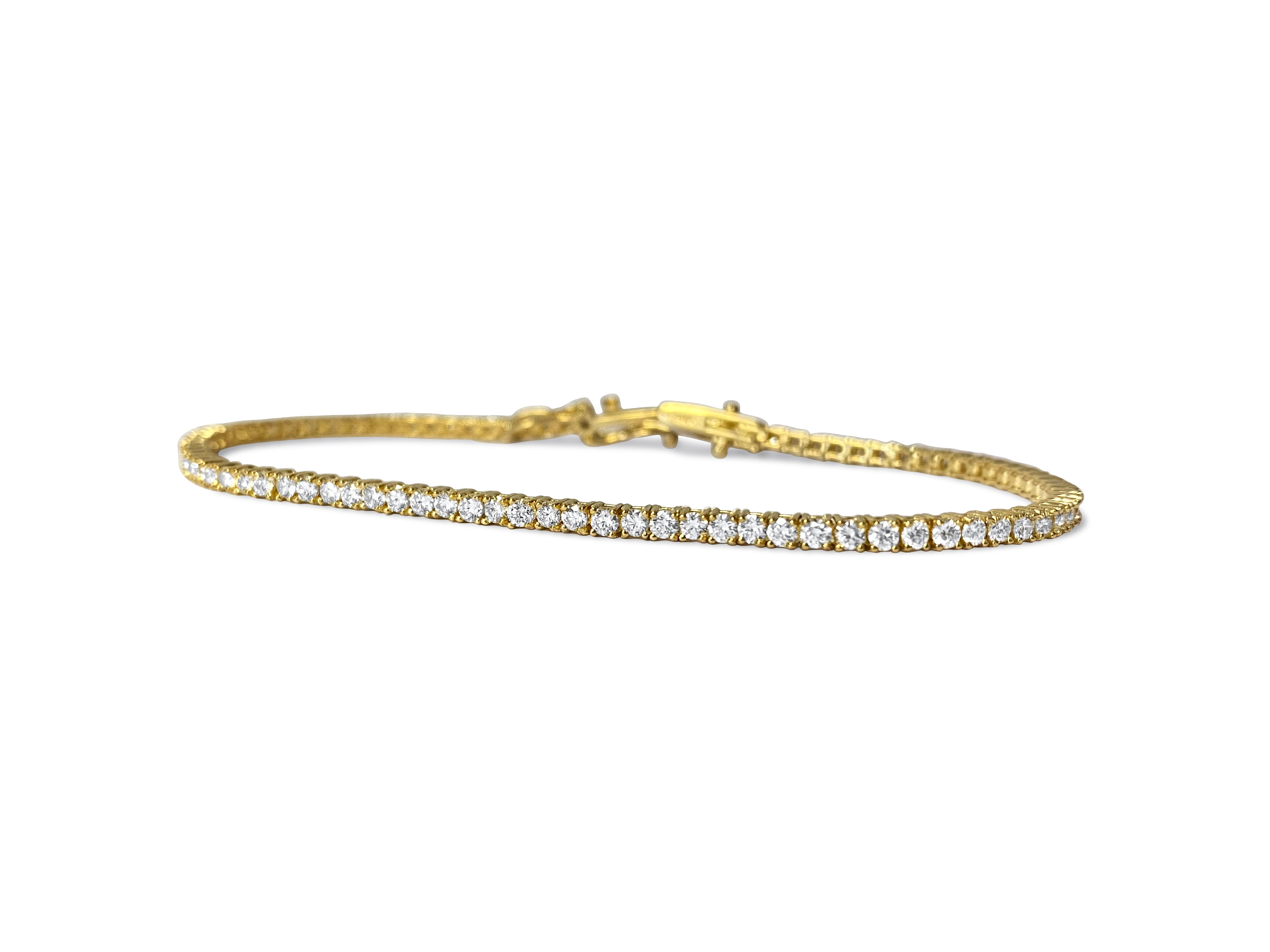 Unisex 3.08ct VVS Diamond Tennis Bracelet - Prince The Jeweler unisex-3-08ct-vvs-diamond-tennis-bracelet, Bracelets