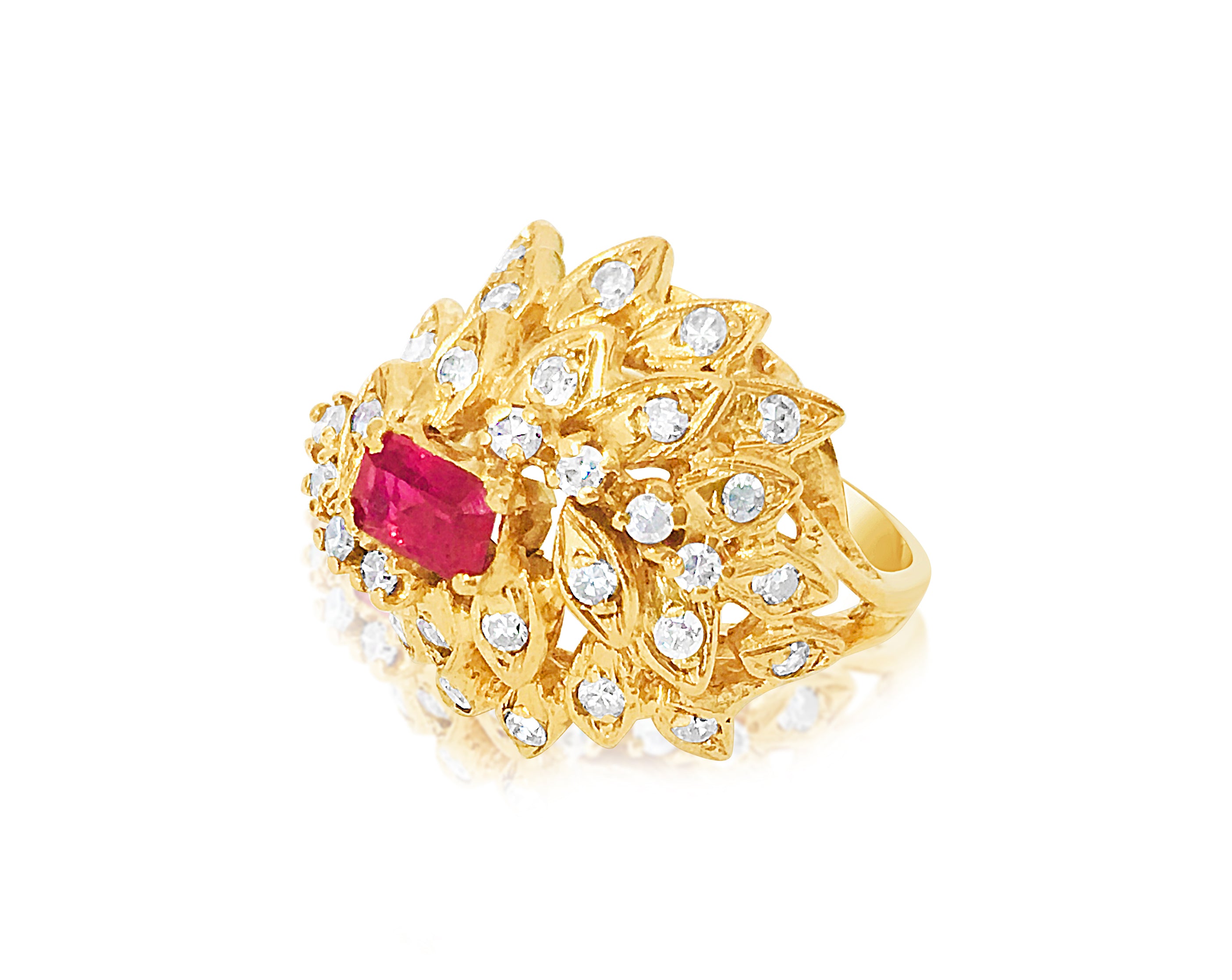 2.00 Carat Diamond and Ruby in 18K Yellow Gold Ring - Prince The Jeweler 2-00-carat-diamond-and-ruby-in-18k-yellow-gold-ring, Rings
