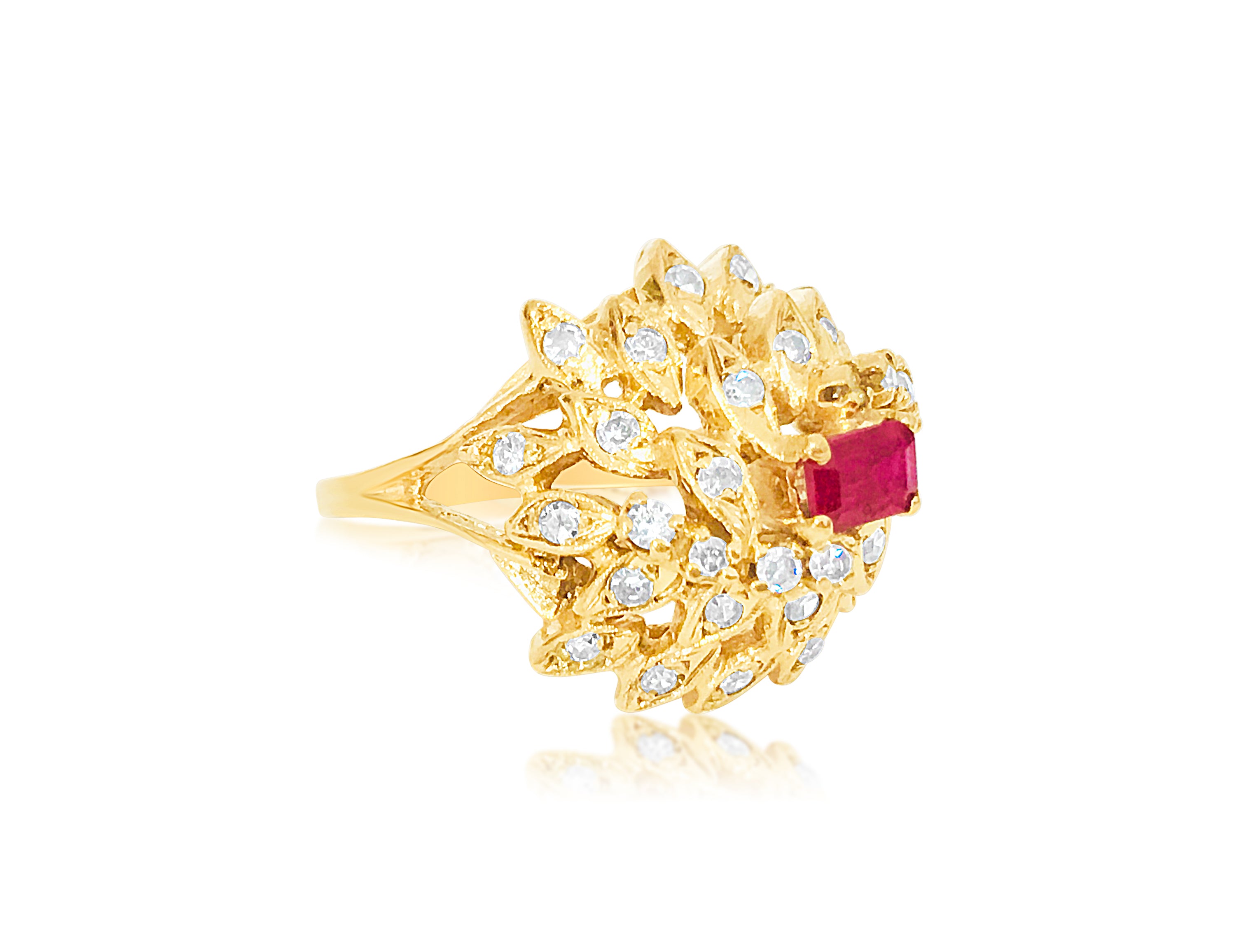 2.00 Carat Diamond and Ruby in 18K Yellow Gold Ring - Prince The Jeweler 2-00-carat-diamond-and-ruby-in-18k-yellow-gold-ring, Rings