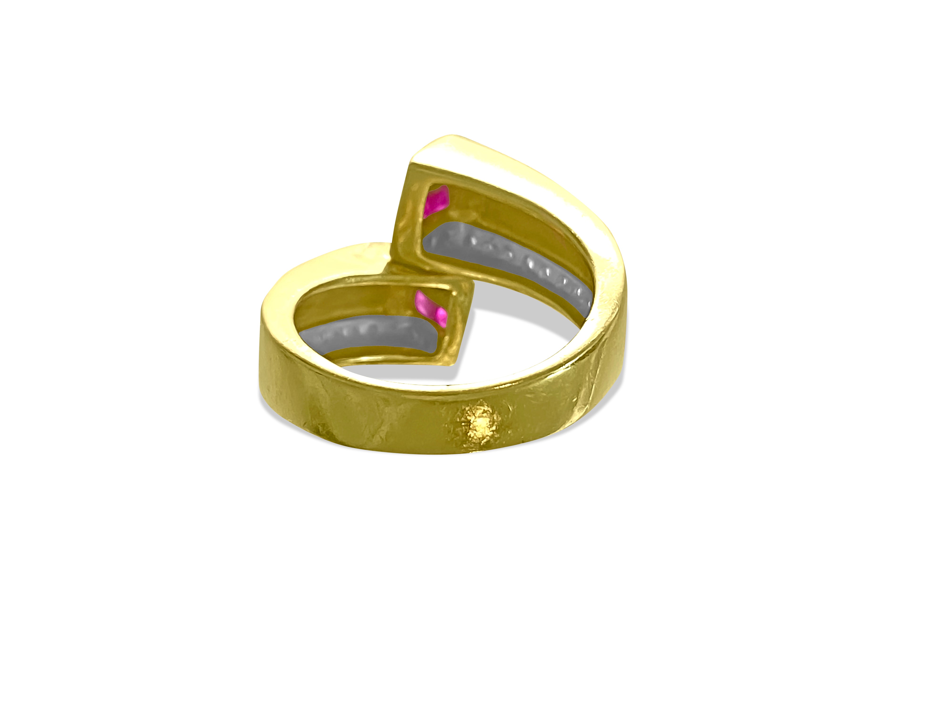 1.20 Carat Natural Burma Ruby Diamond Modern Ring - Prince The Jeweler 18k-gold-high-quality-diamond-and-burma-ruby-ring, Rings, wk_end_auction