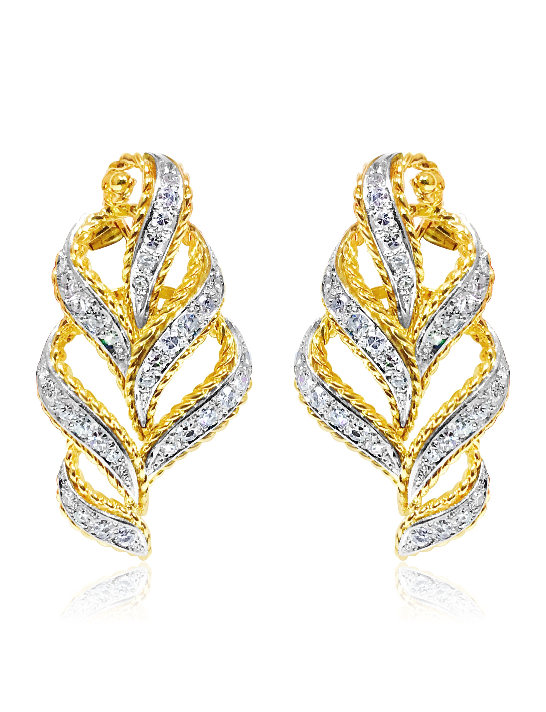 14K Yellow Gold, 2.00 Carat VS/G Diamond Earrings - Prince The Jeweler 14k-yellow-gold-2-00-carat-vs-g-diamond-earrings, Earrings