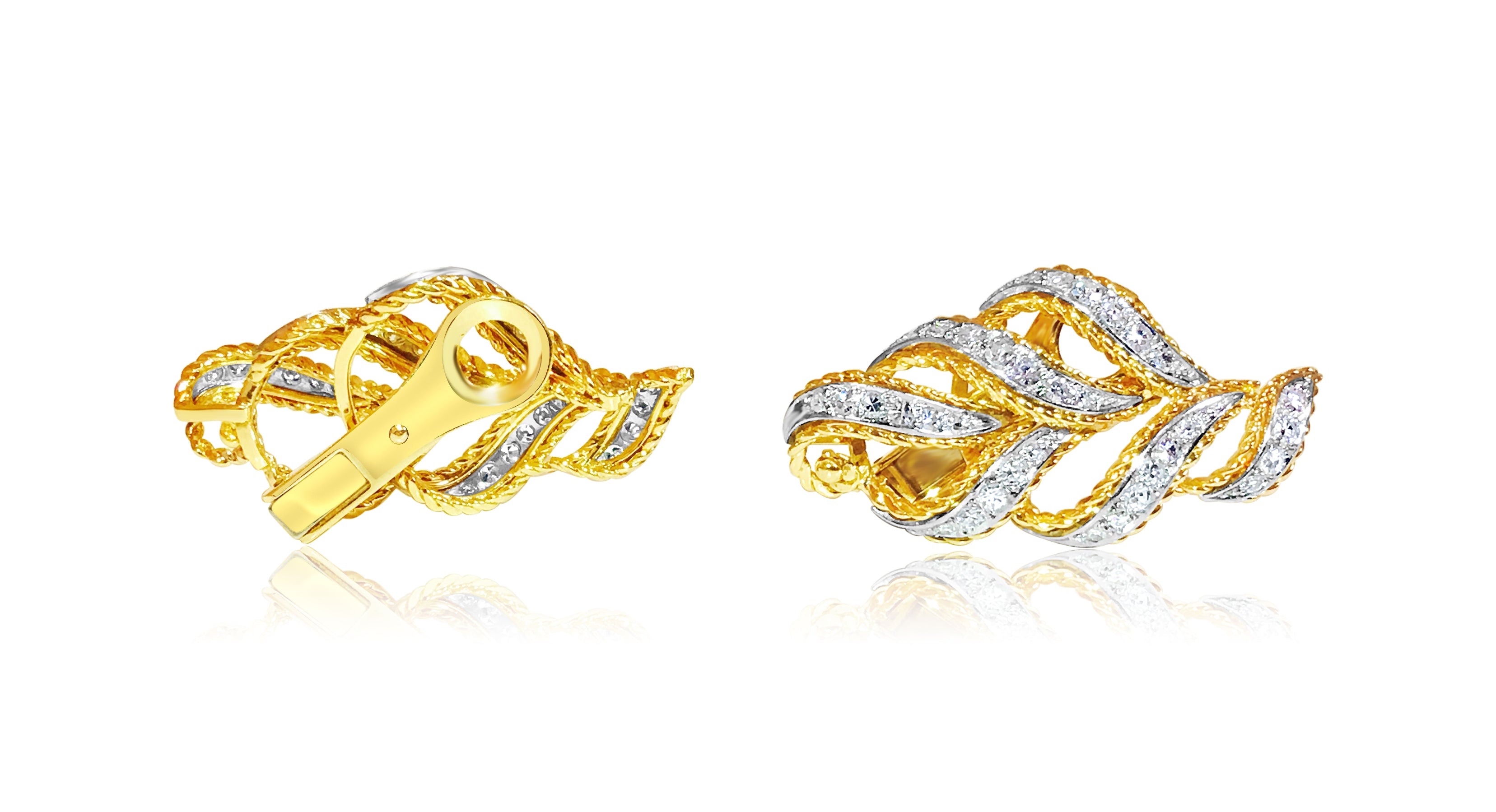 14K Yellow Gold, 2.00 Carat VS/G Diamond Earrings - Prince The Jeweler 14k-yellow-gold-2-00-carat-vs-g-diamond-earrings, Earrings