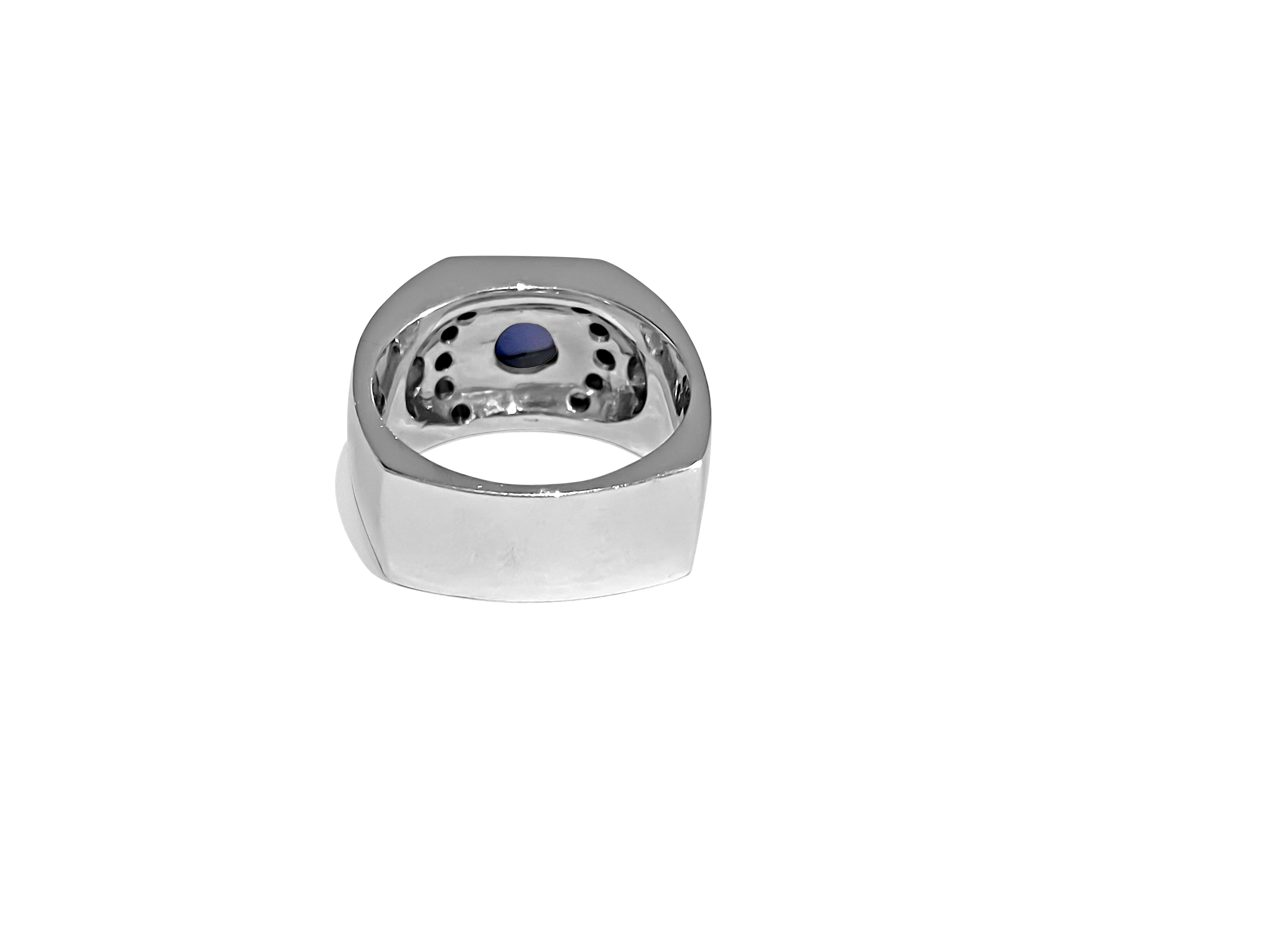 3.50 CT Blue Sapphire, VVS Diamonds in 18k gold ring. - Prince The Jeweler 3-50-ct-blue-sapphire-vvs-diamonds-in-18k-gold-ring, Rings