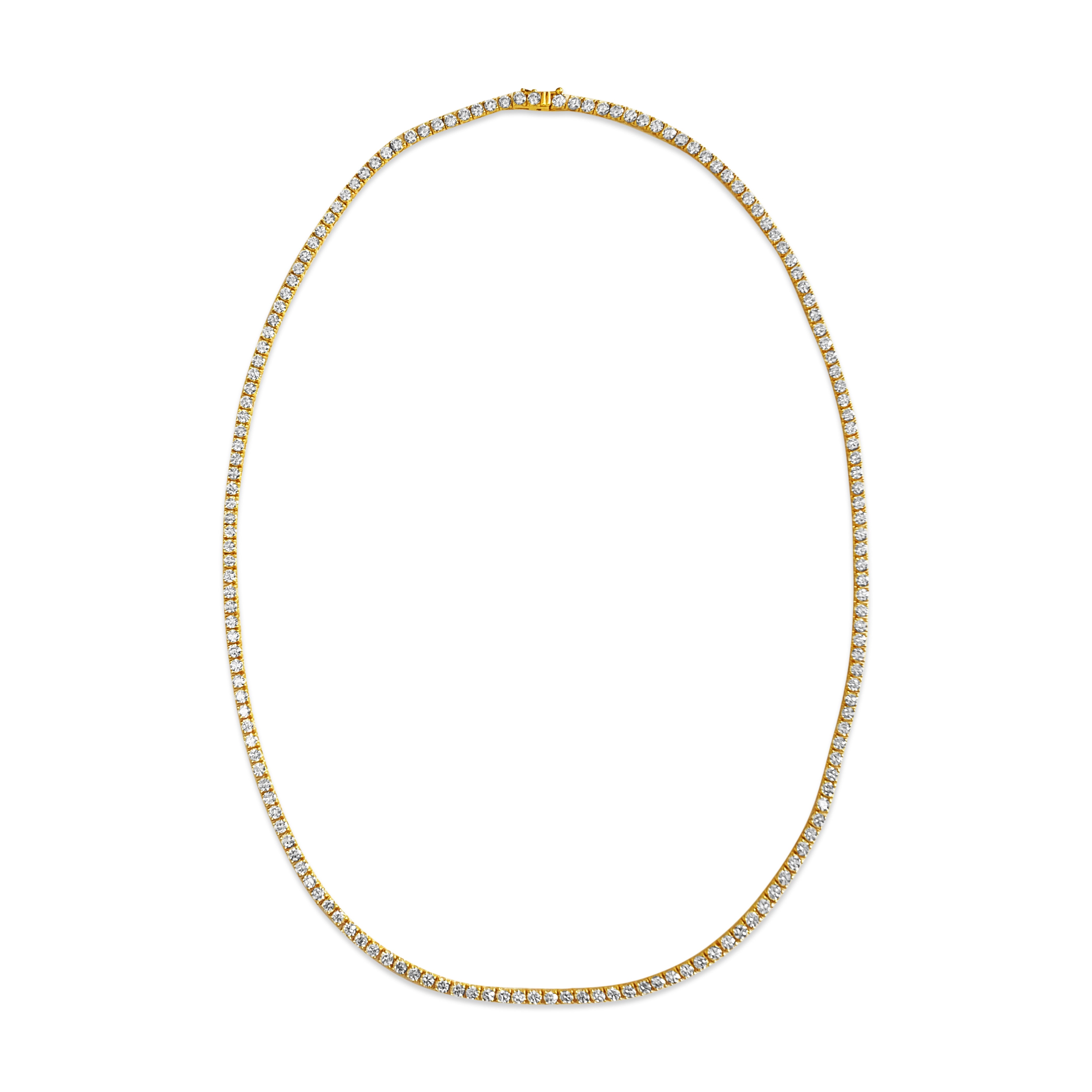 Custom 14.50 ct VVS Diamond Tennis Necklace Unisex - Prince The Jeweler custom-14-50-ct-vvs-diamond-tennis-necklace-unisex, Necklaces & Pendants