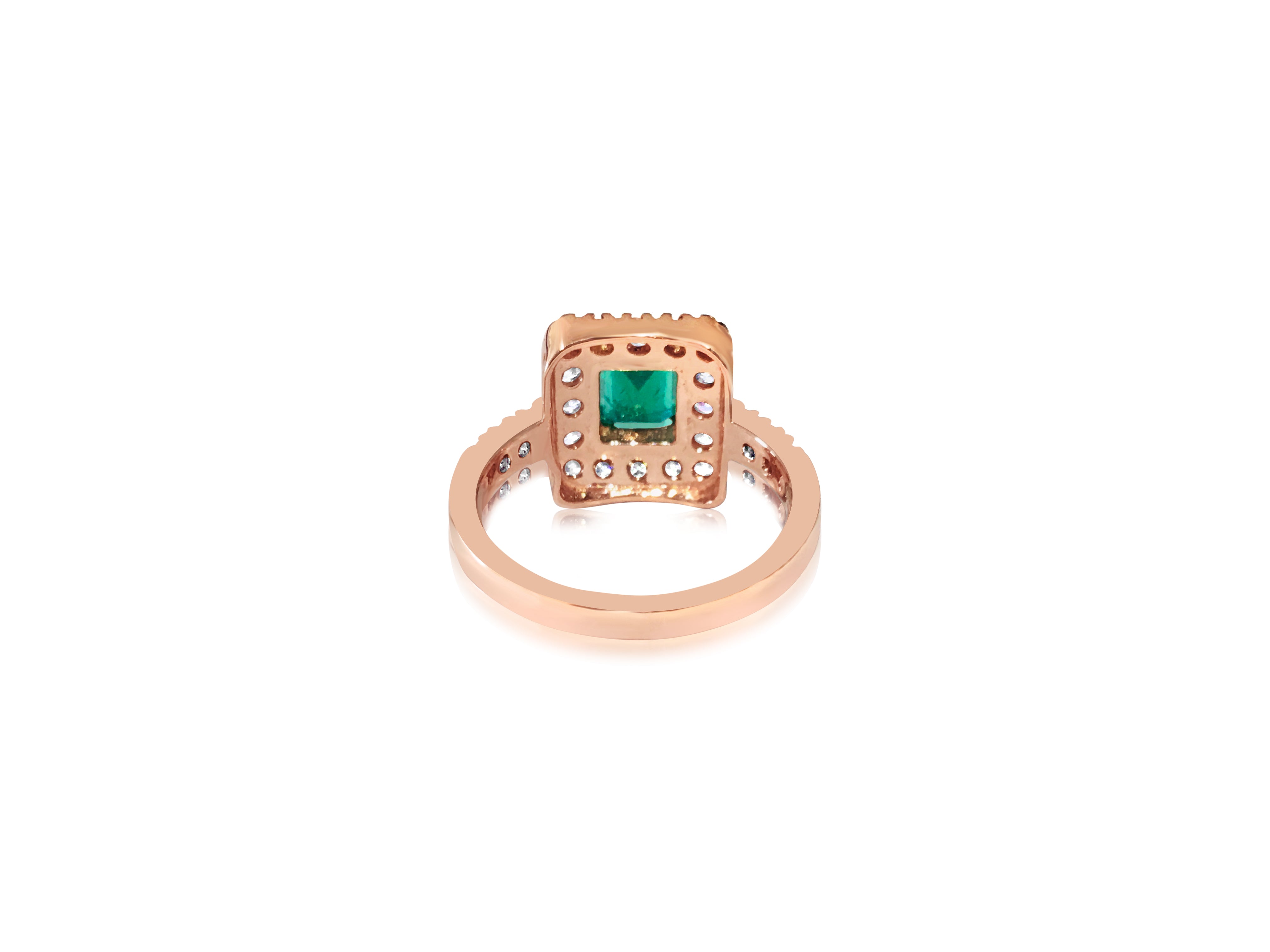GIA certified, 14K Gold Emerald & Diamond Ring - Prince The Jeweler gia-certified-14k-gold-emerald-diamond-ring, Rings, wk_end_auction