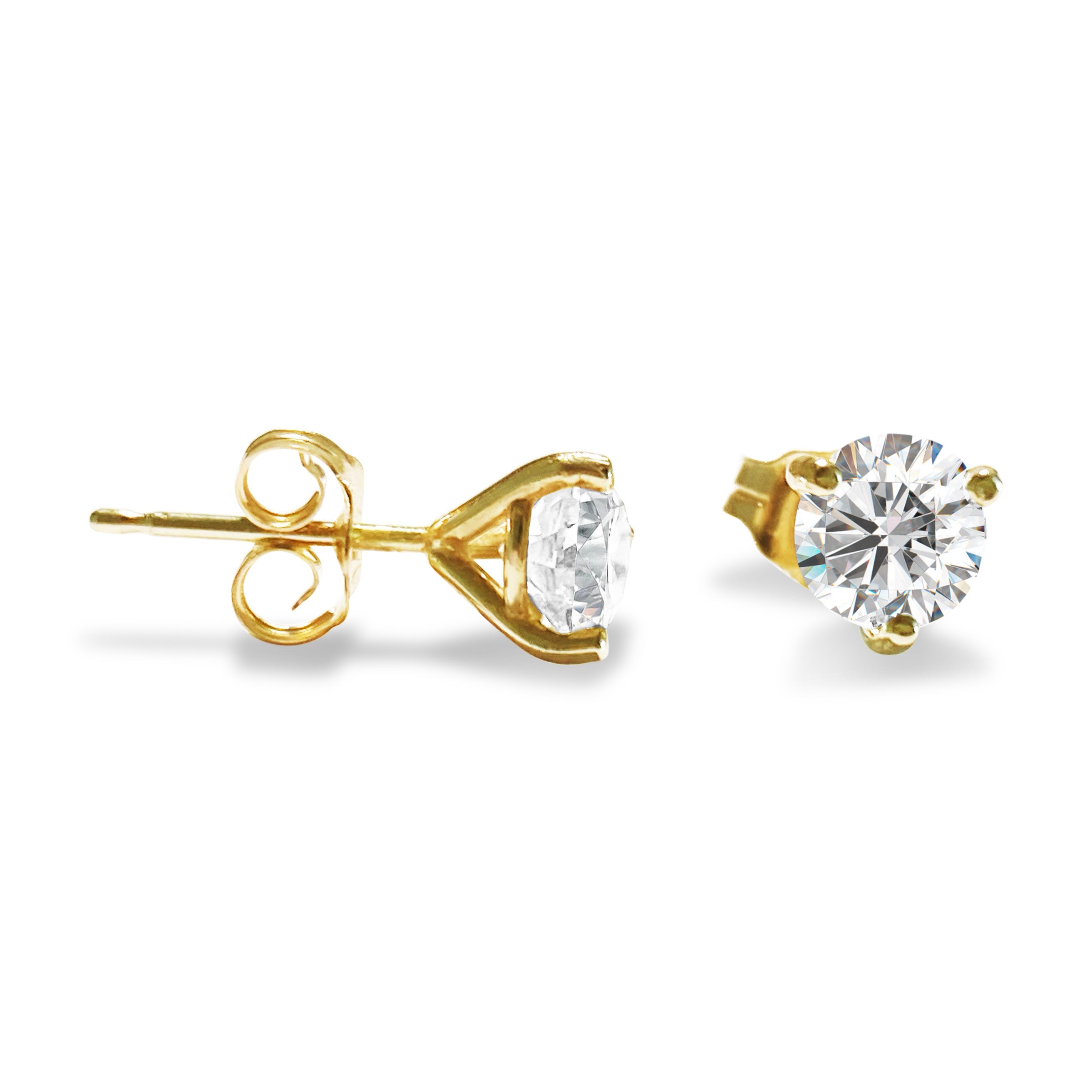 GIA certified 1.20 Carat VVS Diamond Stud Earrings in 14 Karat Gold - Prince The Jeweler gia-certified-1-20-carat-vvs-diamond-stud-earrings-in-14-karat-gold, Earrings