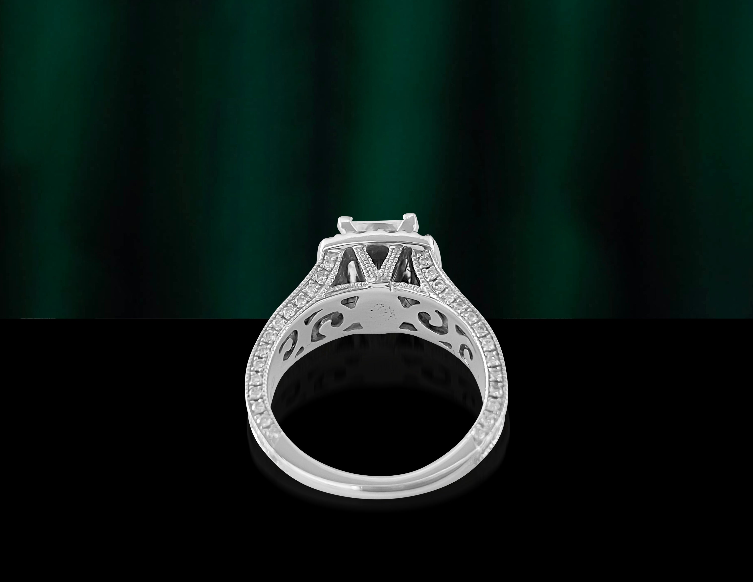 1.25ct Diamond Engagement Ring in 14k White Gold. - Prince The Jeweler 1-25ct-diamond-engagement-ring-in-14k-white-gold, Rings, wk_end_auction