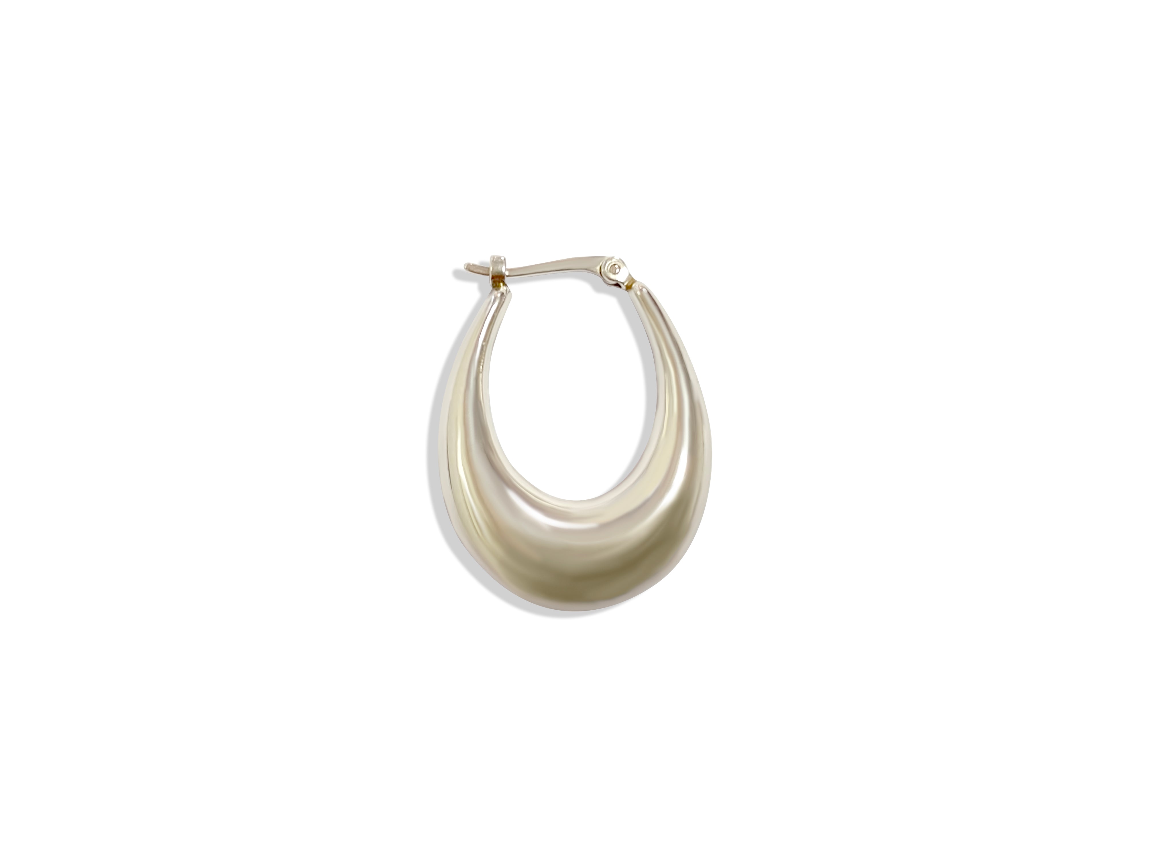 CARLA 14k White Gold Hoop Dangle Earrings - Prince The Jeweler carla-14k-white-gold-hoop-dangle-earrings, Earrings