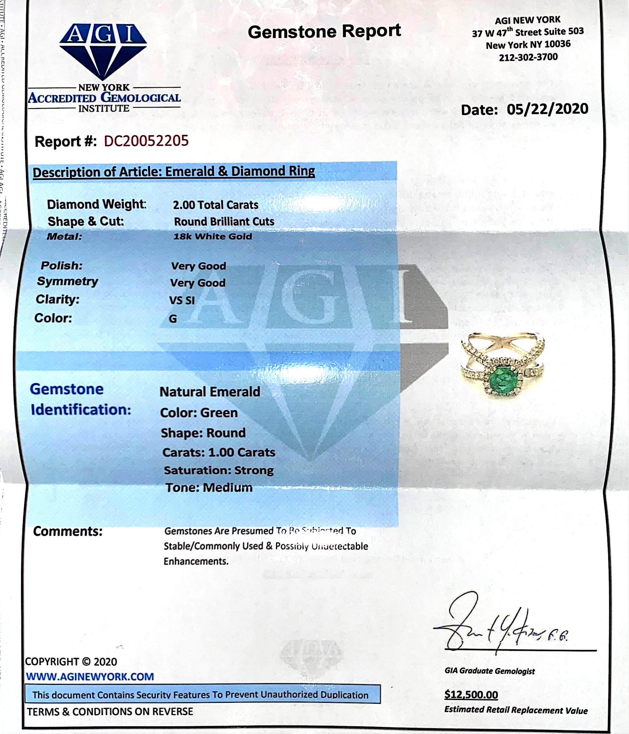 Custom 18K Gold, 3.00ct Diamond & Natural Emerald Ring - Prince The Jeweler custom-18k-gold-3-00ct-diamond-natural-emerald-ring, Rings