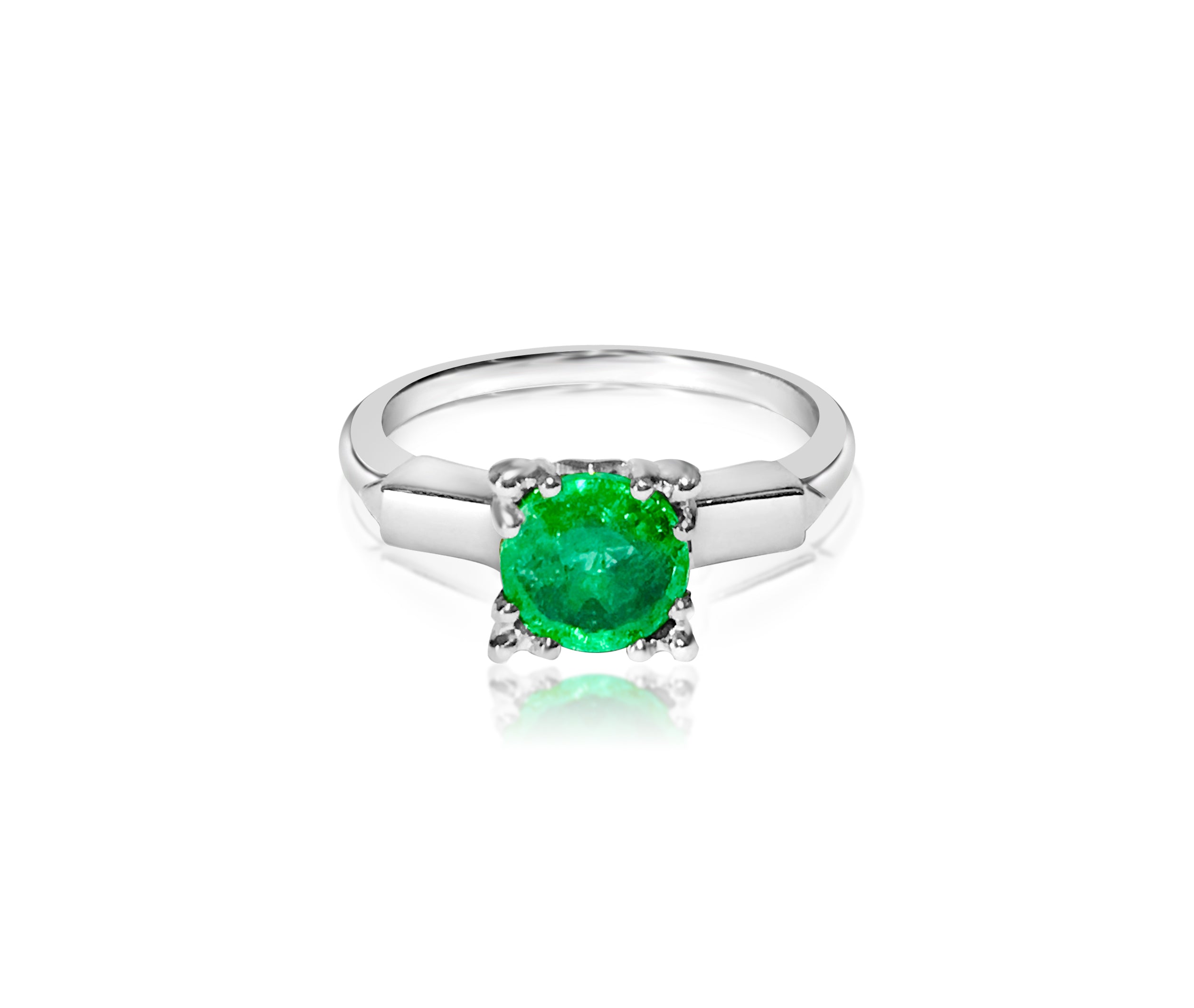2.00 Carat Emerald in Platinum Ring - Prince The Jeweler 2-00-carat-emerald-in-platinum-ring, Rings