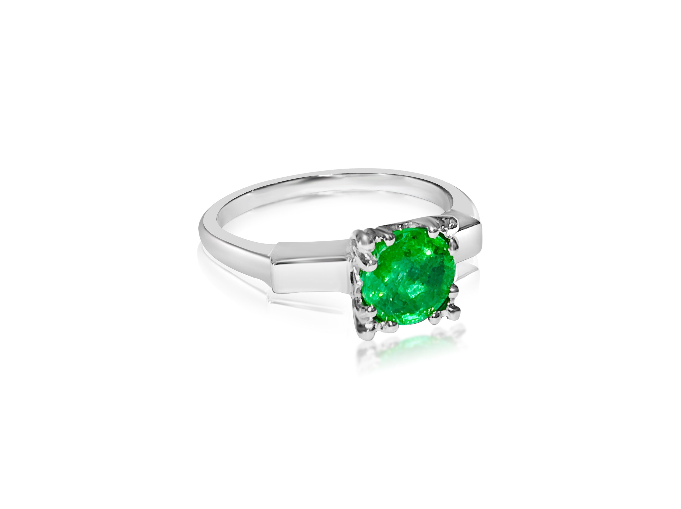 2.00 Carat Emerald in Platinum Ring - Prince The Jeweler 2-00-carat-emerald-in-platinum-ring, Rings