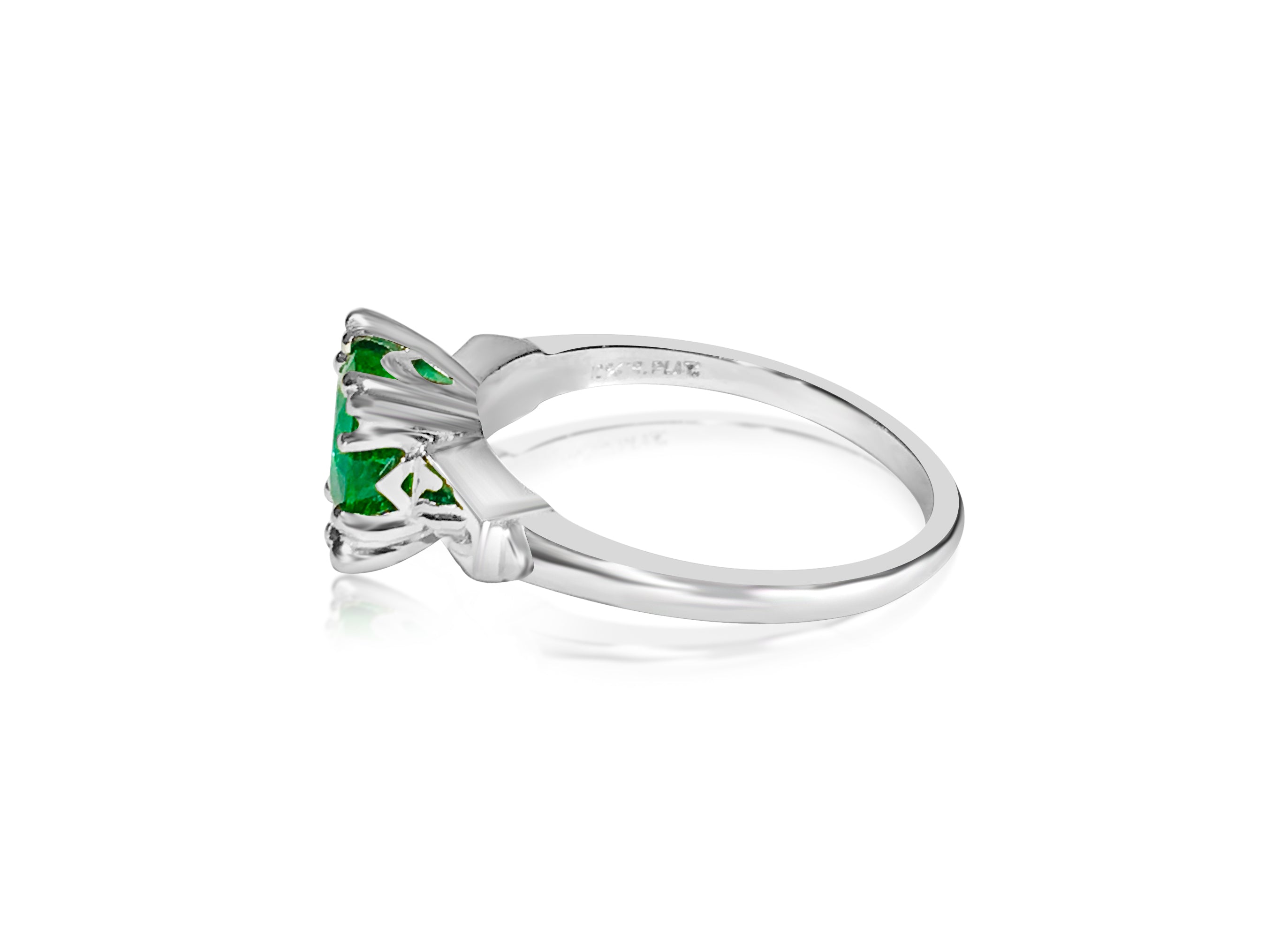 2.00 Carat Emerald in Platinum Ring - Prince The Jeweler 2-00-carat-emerald-in-platinum-ring, Rings