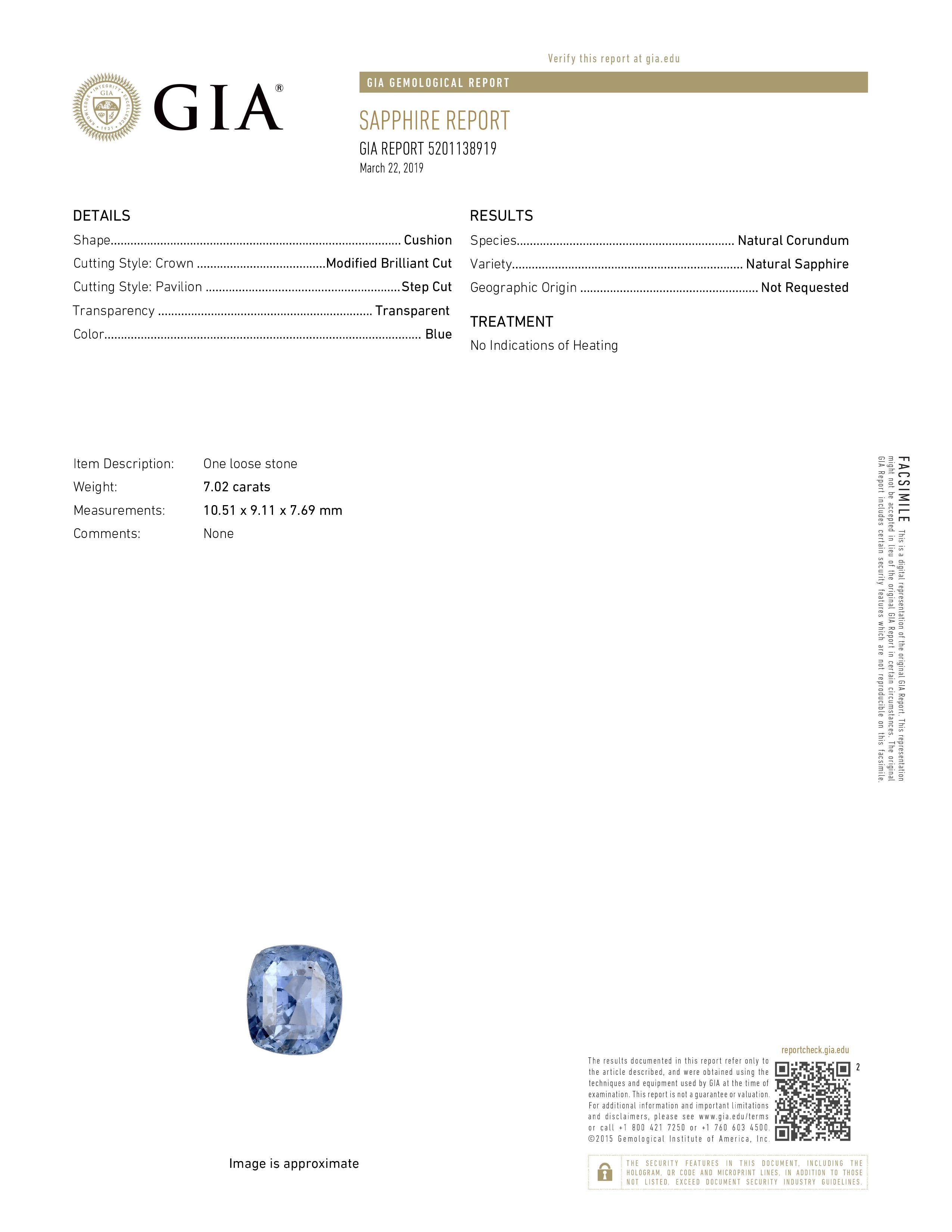 GIA certified, 7.02 carat no heat blue sapphire loose stone. - Prince The Jeweler gia-certified-7-02-carat-no-heat-blue-sapphire-loose-stone, Loose Stones, wk_end_auction