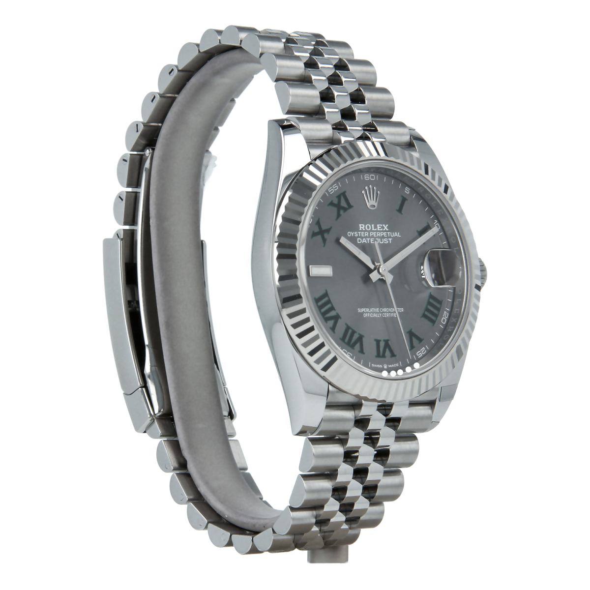 Rolex Datejust 41mm Fluted Wimbeldon 126334 Men's Luxury Watch